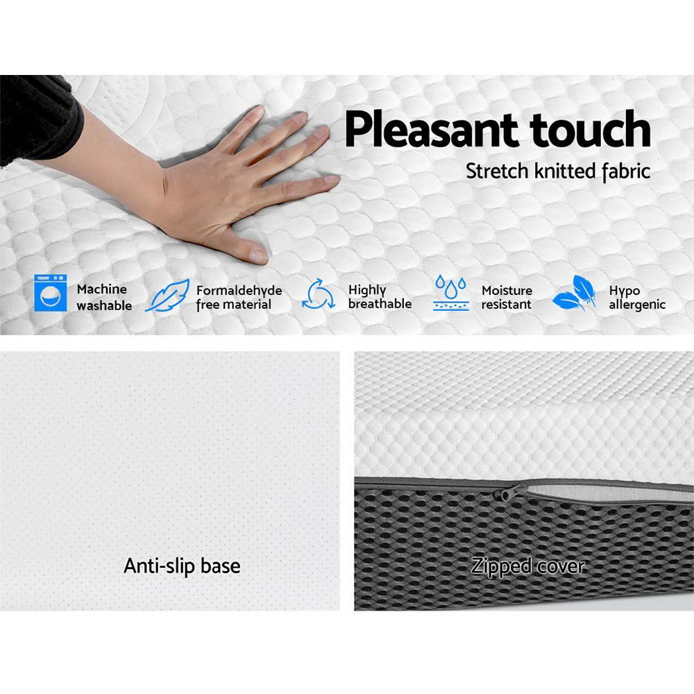 Double Size Memory Foam Mattress with Cooling Gel Technology - No Springs, Pressure Relief for Side Sleepers & Back Pain Relief - Perfect for Guest Rooms, Dorms & Small Apartments