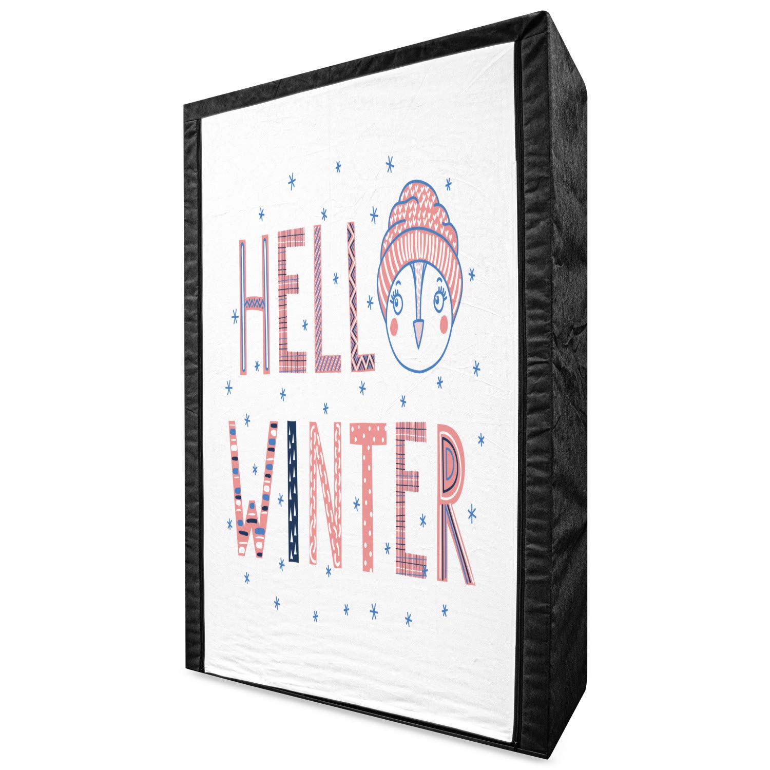 Ambesonne Winter Portable Fabric Wardrobe - 42.5