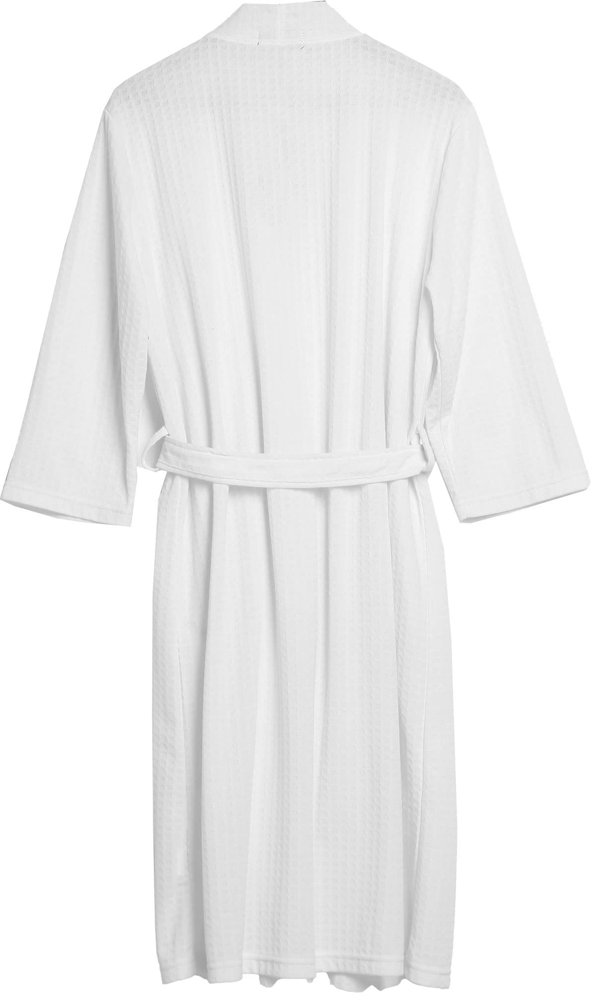 Cromoncent Women's Knee Length Soft Lightweight Waffle Spa Robe - Cozy Kimono Bathrobe for Women & Men - Perfect for Spa, Bath, Lounge & Relaxation at Home