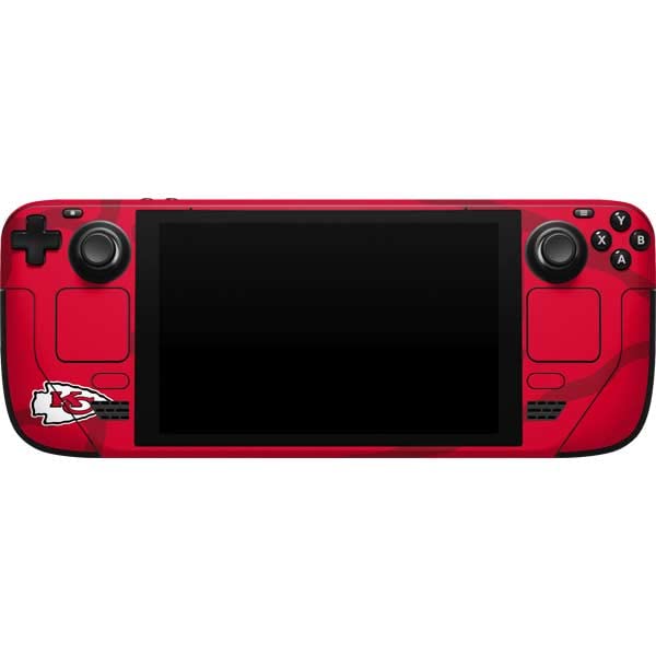 Official Kansas City Chiefs NFL Gaming Skin for Steam Deck - Durable Vinyl Decal with Double Vision Design - Perfect for Gamers & Football Fans