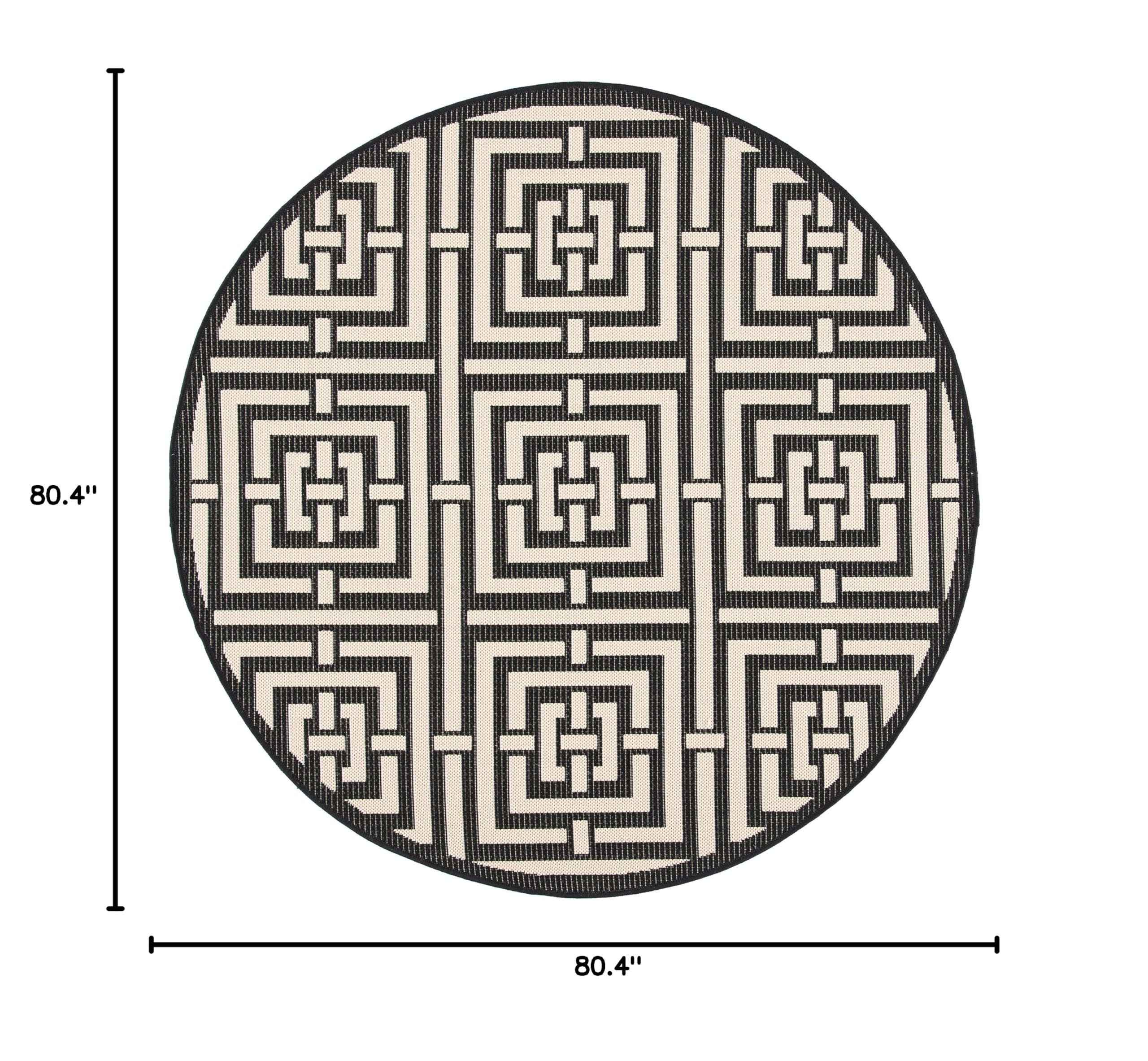 SAFAVIEH Courtyard Collection CY6937 Indoor Outdoor Rug - 6'7