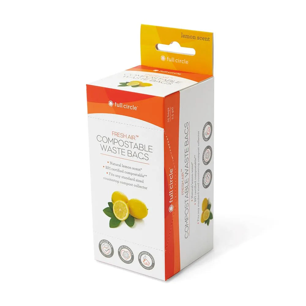 Eco-Friendly Compostable Trash Bags - Biodegradable Kitchen & Yard Waste Bags for Sustainable Living - Perfect for Composting, Gardening, and Organic Waste Disposal