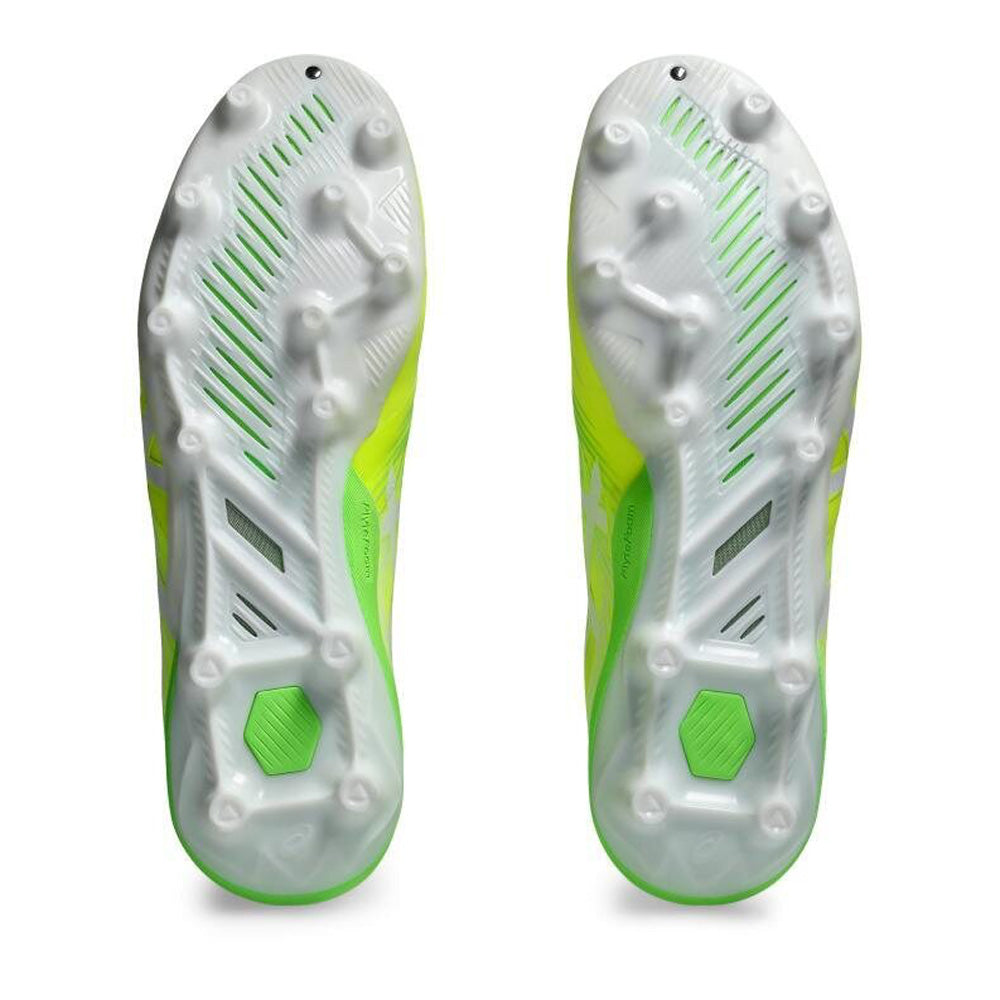 ASICS Swift Strike FG Soccer Cleats for Men - Lightweight Football Shoes with Enhanced Traction (Safety Yellow/White) - Perfect for Turf Matches & Training Sessions