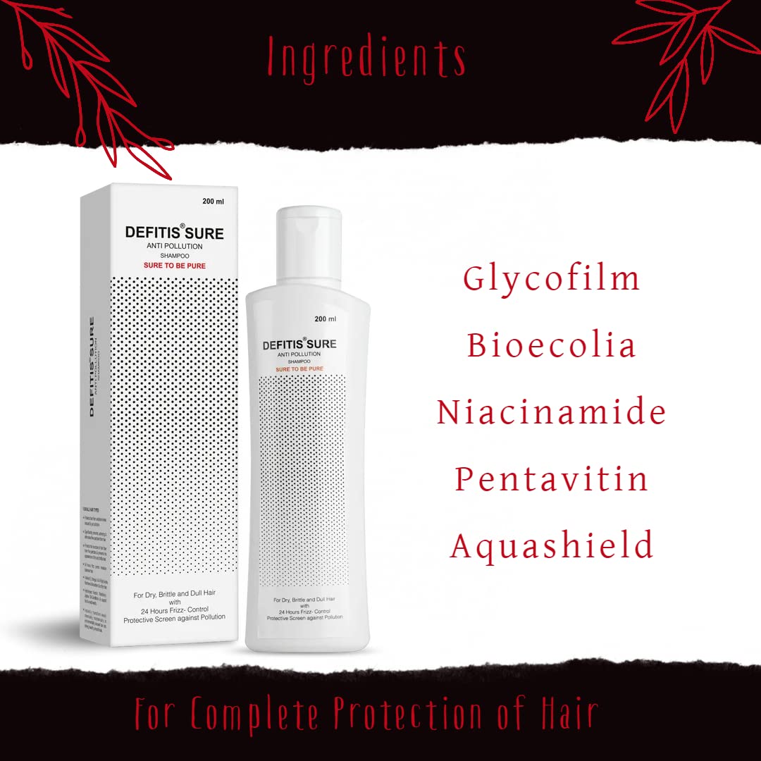 Defitis Sure Shampoo - Natural Hair Growth Treatment for Thinning Hair | Sulfate-Free & Biotin Enriched | Perfect for Daily Use & Hair Regrowth Therapy
