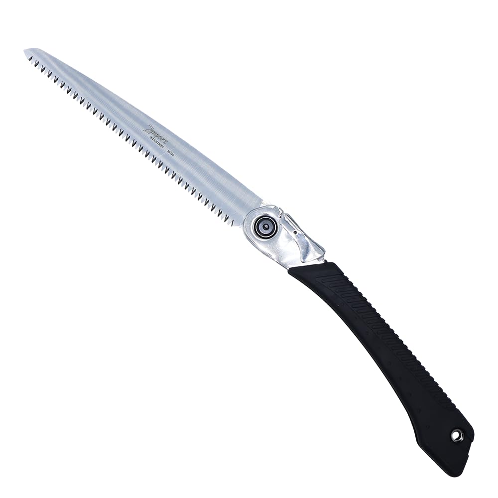 Zenport SF240 9.5-Inch Tri-Edge Folding Saw with Steel Handle - Perfect for Camping, Gardening & Outdoor Wood Cutting