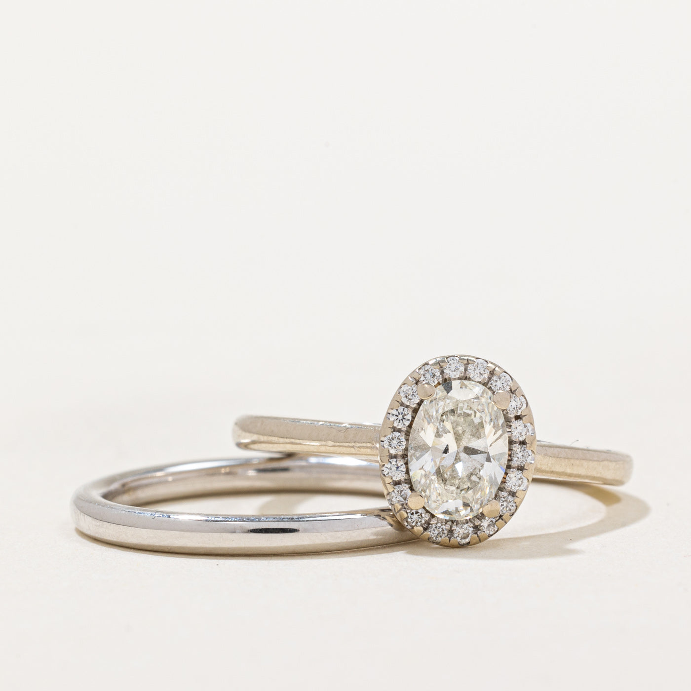 0.80ctw Diamond Engagement Ring & Wedding Band Set for Women - Size 6.75 | Premium 14K White Gold Bridal Jewelry | Perfect for Proposals, Anniversaries & Romantic Occasions