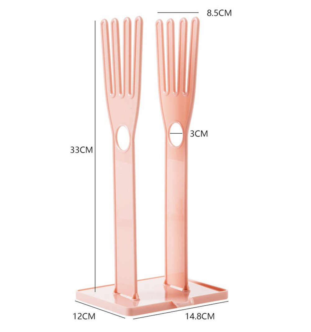 2-Pack Kitchen Rubber Gloves Holder & Drying Rack - Sink Organizer for Dish Towels, Sponges & Cleaning Tools - Space-Saving Bathroom & Kitchen Accessories for Organized Home