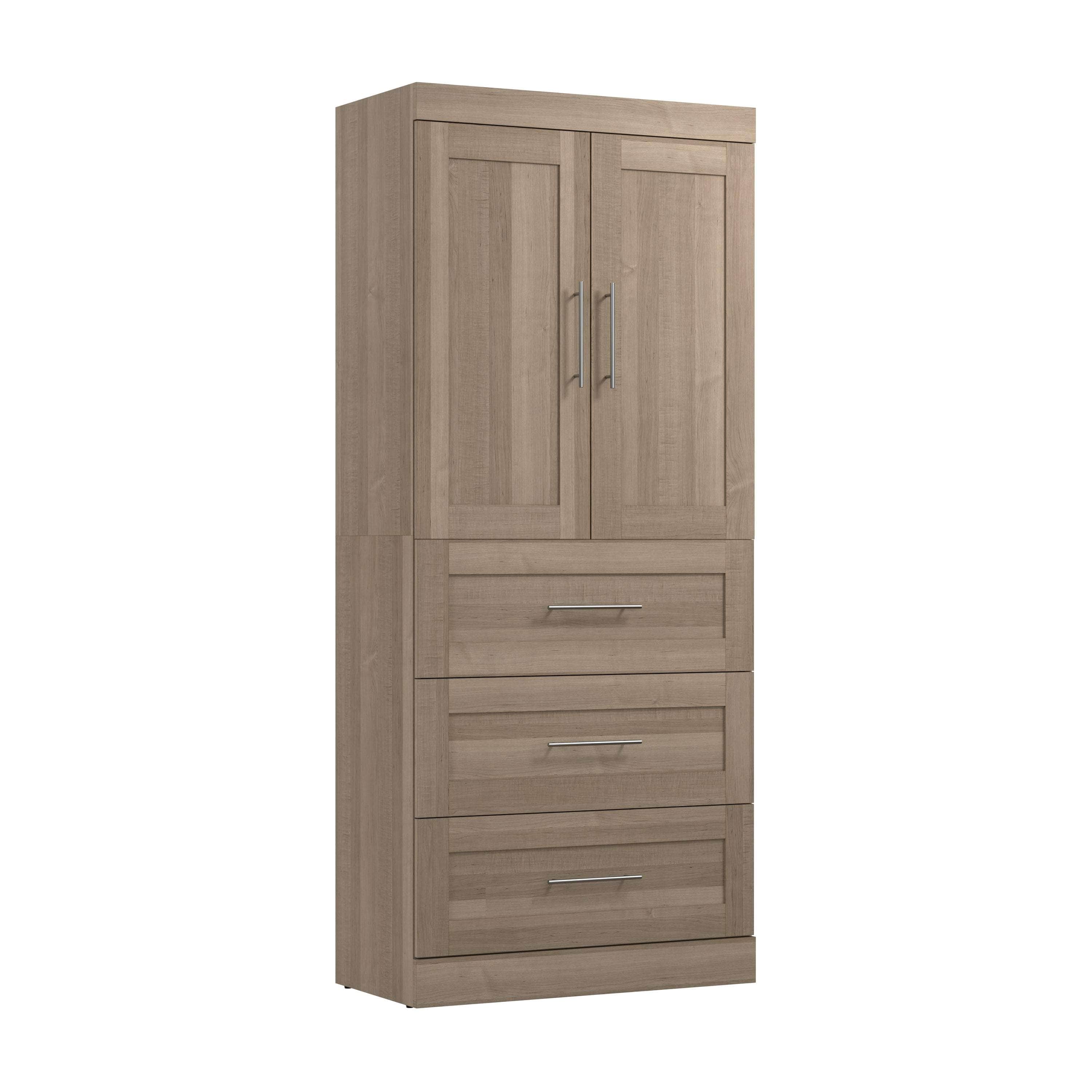 36W Wardrobe with 3 Drawers - 5 Color Options for Bedroom, Closet & Storage Organization | Space-Saving Furniture for Small Apartments