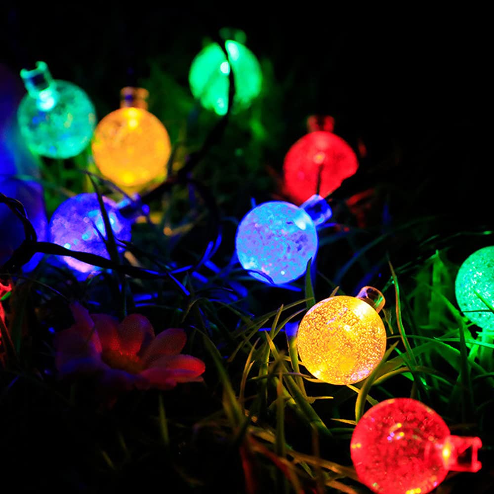 Solar Powered Outdoor String Lights - Waterproof 8 Light Modes with Remote Control, Hanging Solar Lights for Backyard, Garden, Porch & Patio Decor | Perfect for Weddings, Parties and Nighttime Ambiance