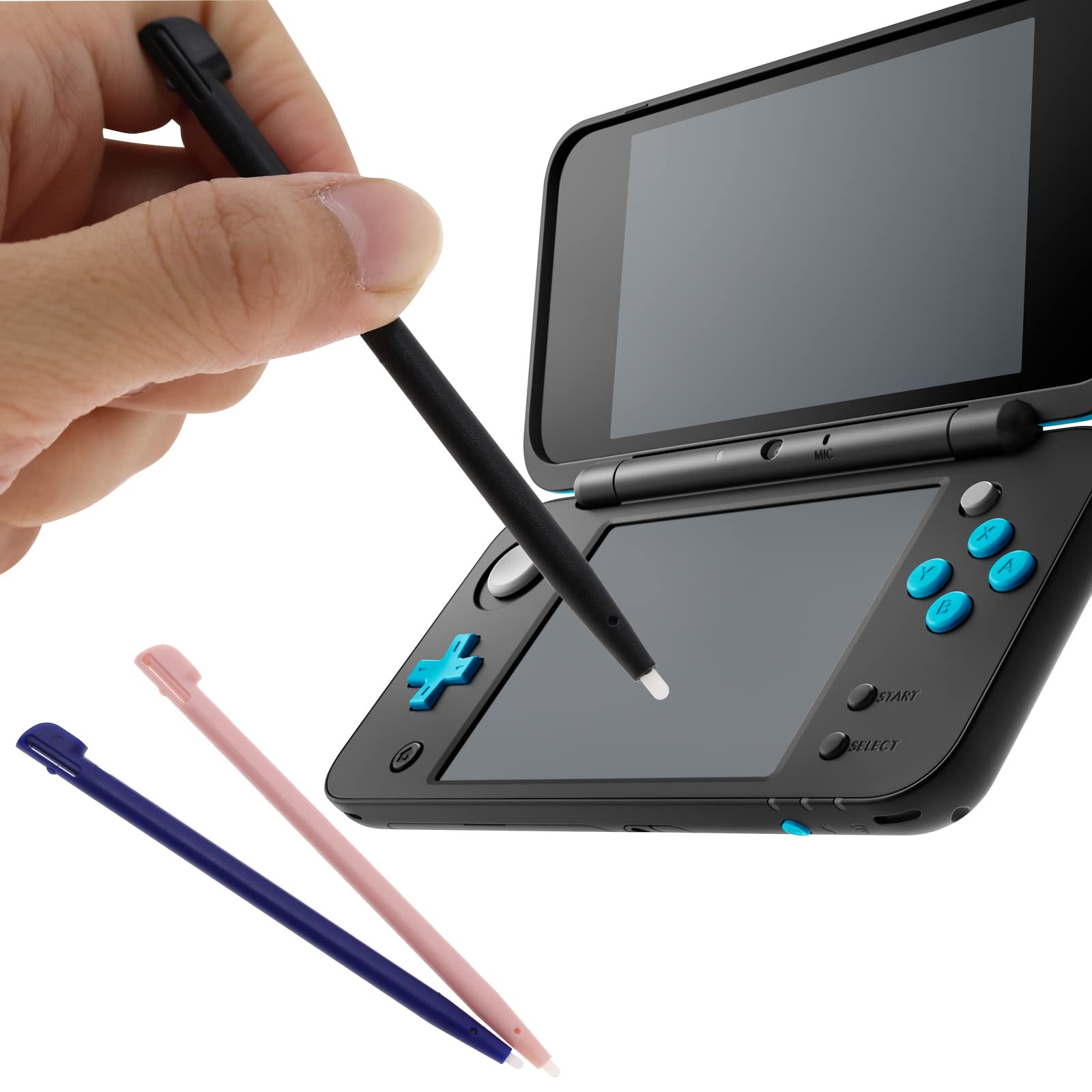 10Pcs Touch Stylus Pen Replacement for Nintendo 2DS - 95mm Plastic Game Console Stylus Tips - Compatible with Nintendo 2DS XL/3DS/3DS XL - Perfect for Gaming, Drawing & Touch Screen Navigation