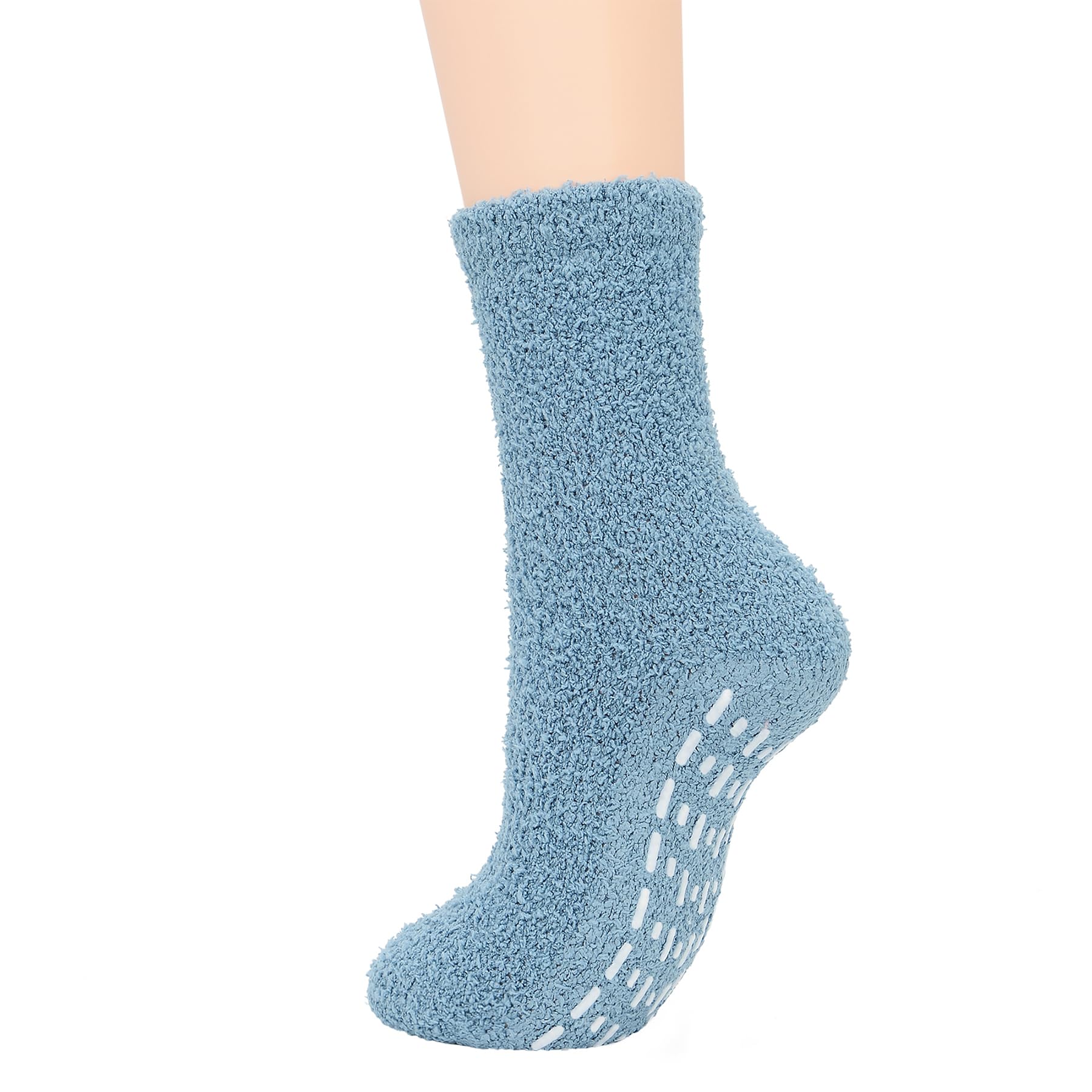 Cozy Non-Slip Fuzzy Slipper Socks for Women - Warm Gripper Socks with Anti-Skid Dots - Perfect for Winter, Lounge, Home & Yoga