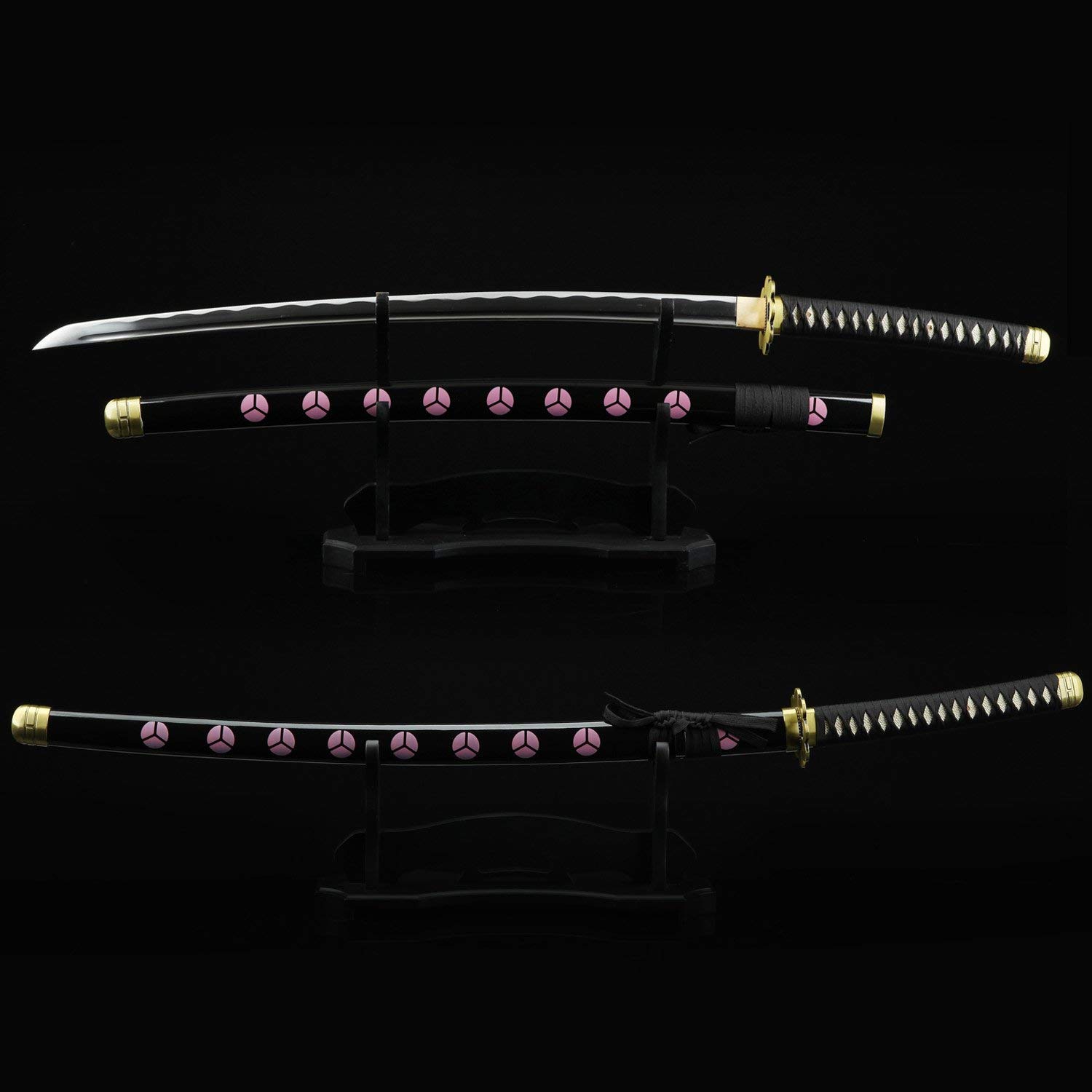 Zoro Katana - Handmade 1045 Carbon Steel Japanese Samurai Sword - Authentic One Piece Roronoa Zoro Replica - Perfect for Cosplay, Martial Arts Training & Anime Collection