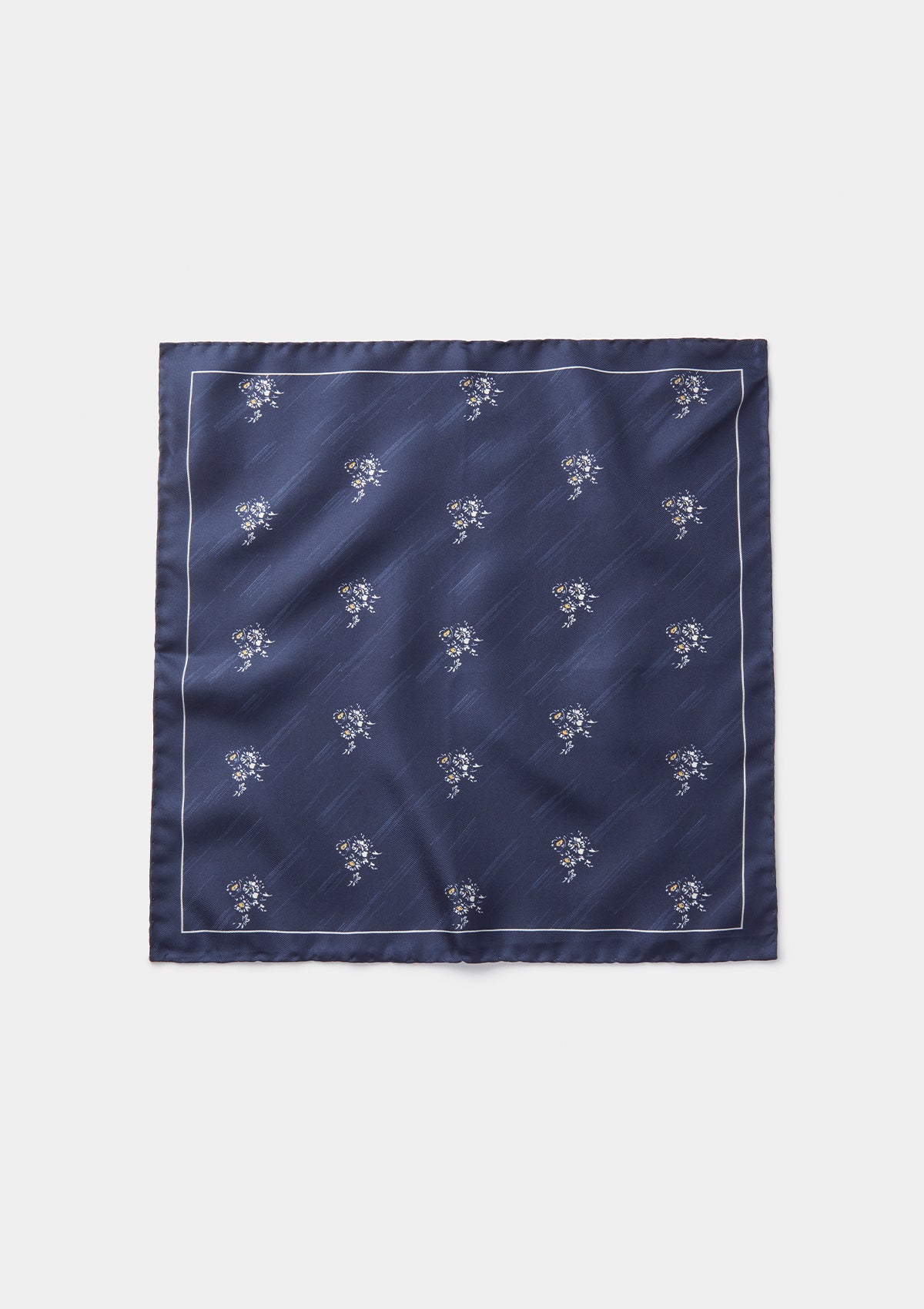 Premium Navy Blue Silk Pocket Square for Men - Elegant Handkerchief for Weddings, Business & Formal Events
