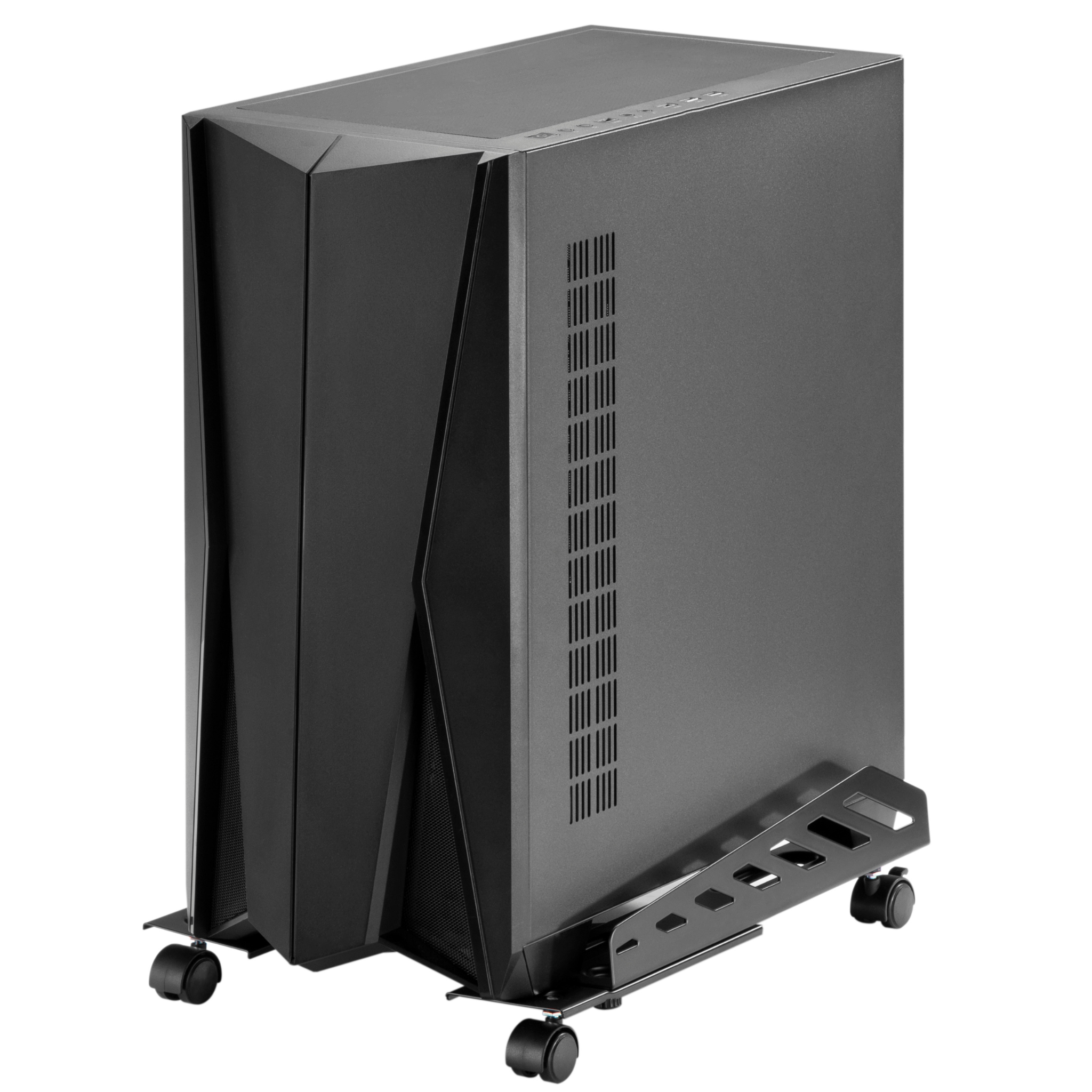 Heavy Duty CPU Trolley Cart - Portable Computer Case Transport with Wheels for Office, Data Center & IT Equipment Moving
