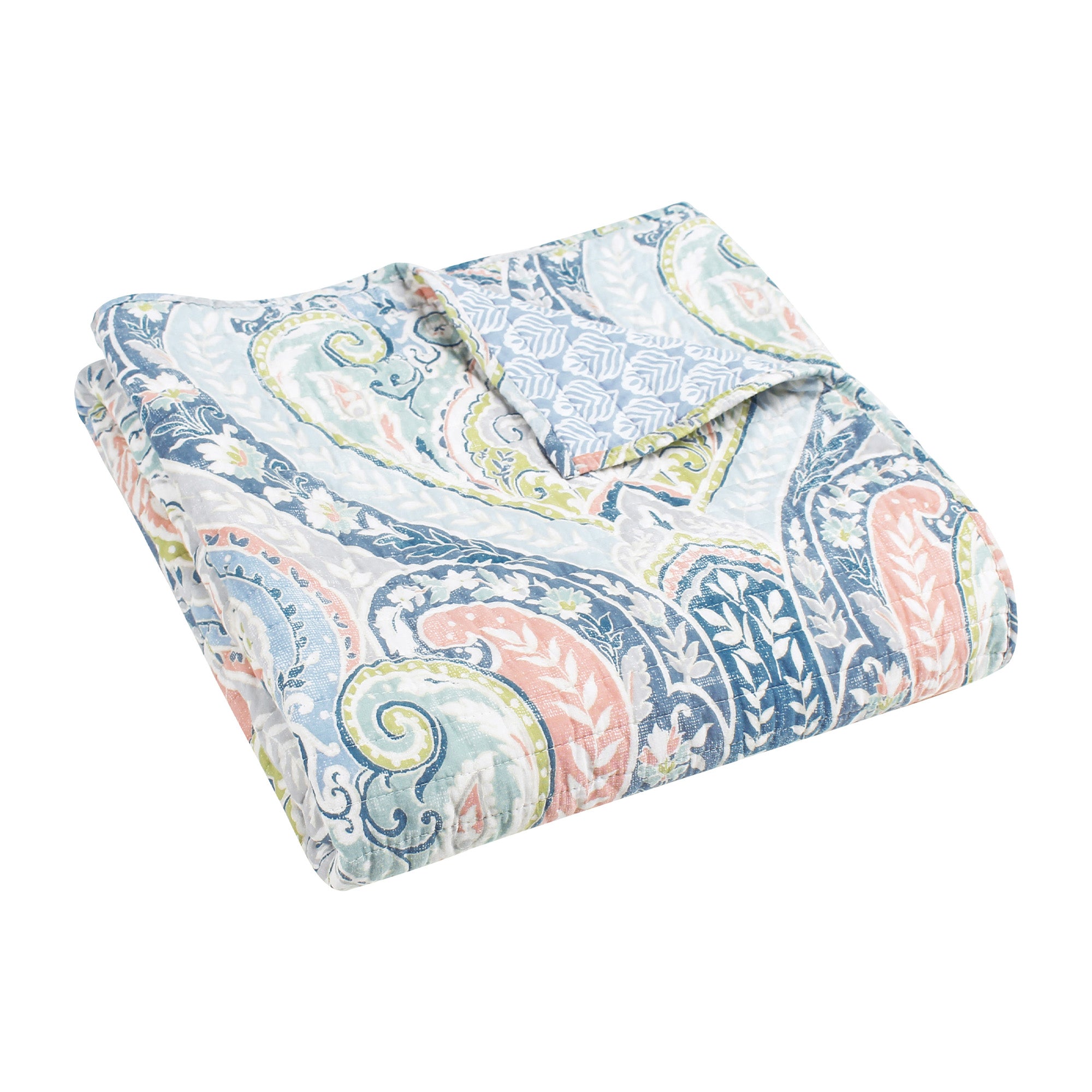 Nadita Quilted Throw Blanket - Soft Cozy Lightweight Bedspread for Couch, Sofa & Bed - Perfect for Winter Nights, Movie Time & Home Decor