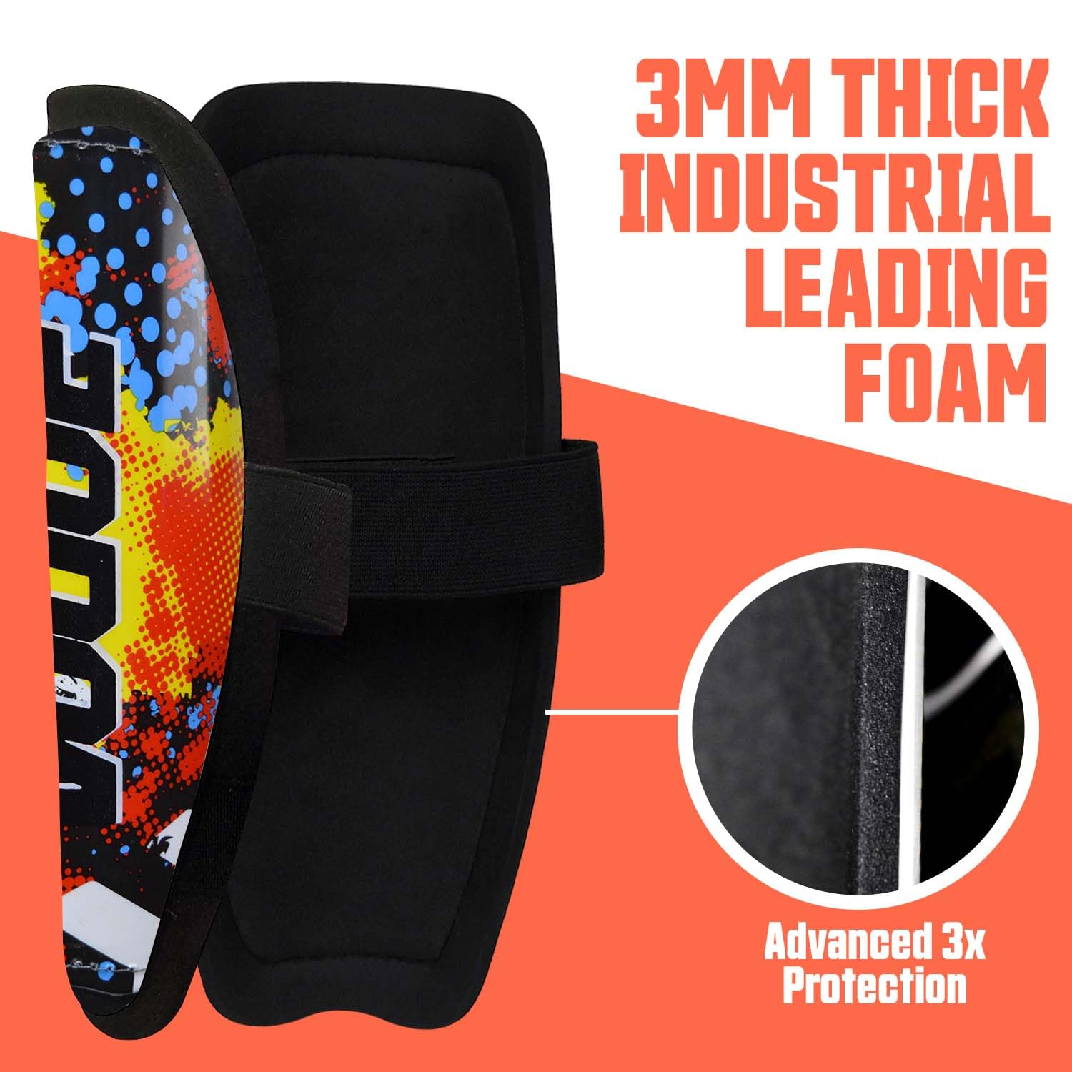 Synco Vogue Professional Football Shin Guards with Adjustable Velcro Straps - Superior Protection & Comfort for Youth & Adults | Lightweight Durable Soccer Shin Pads for Training & Matches | Perfect for Football, Soccer Practice & Competitive Play