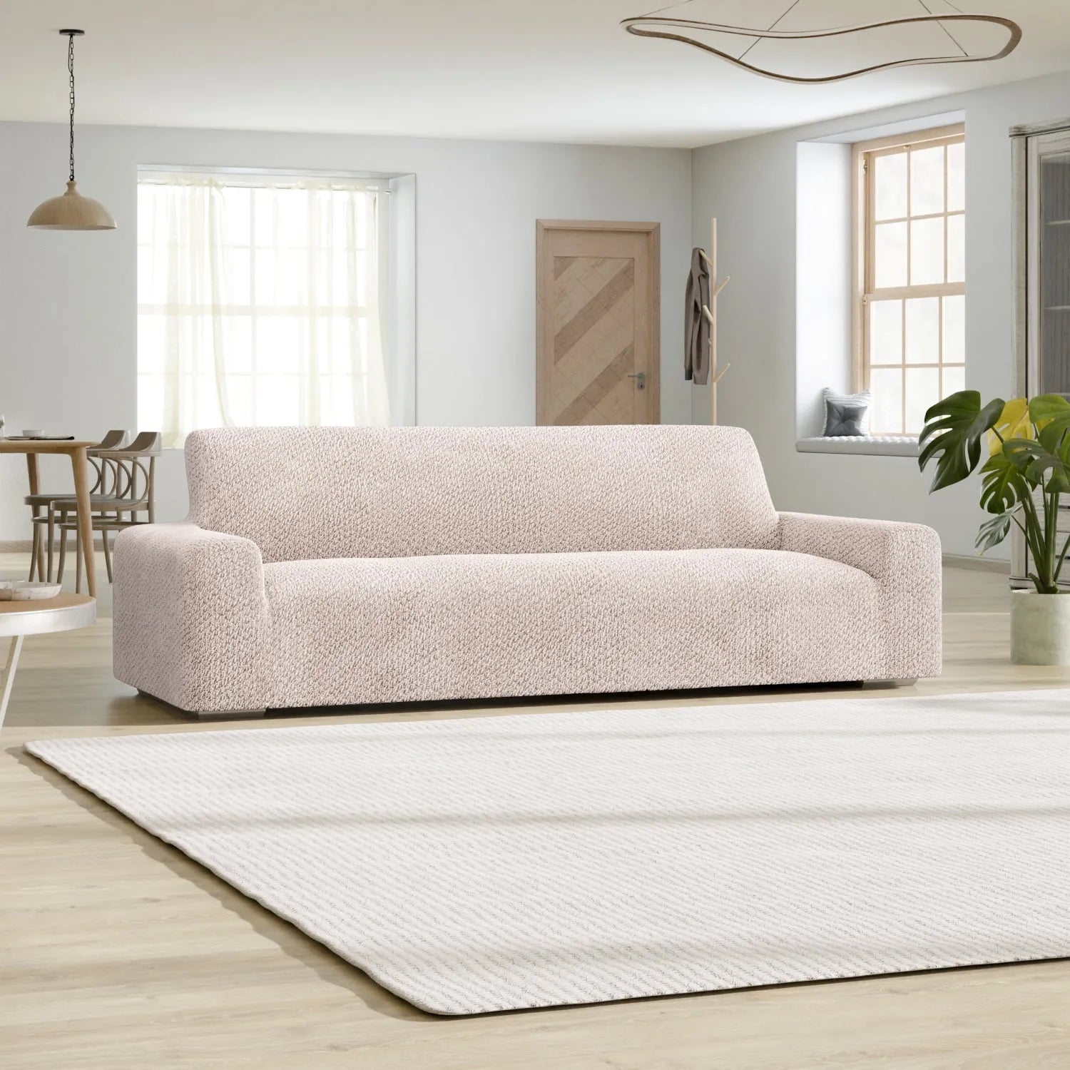 4-Seater Velvet Sofa Slipcover - Soft, Durable & Easy to Clean - Perfect for Living Room, Family Room & Home Theater