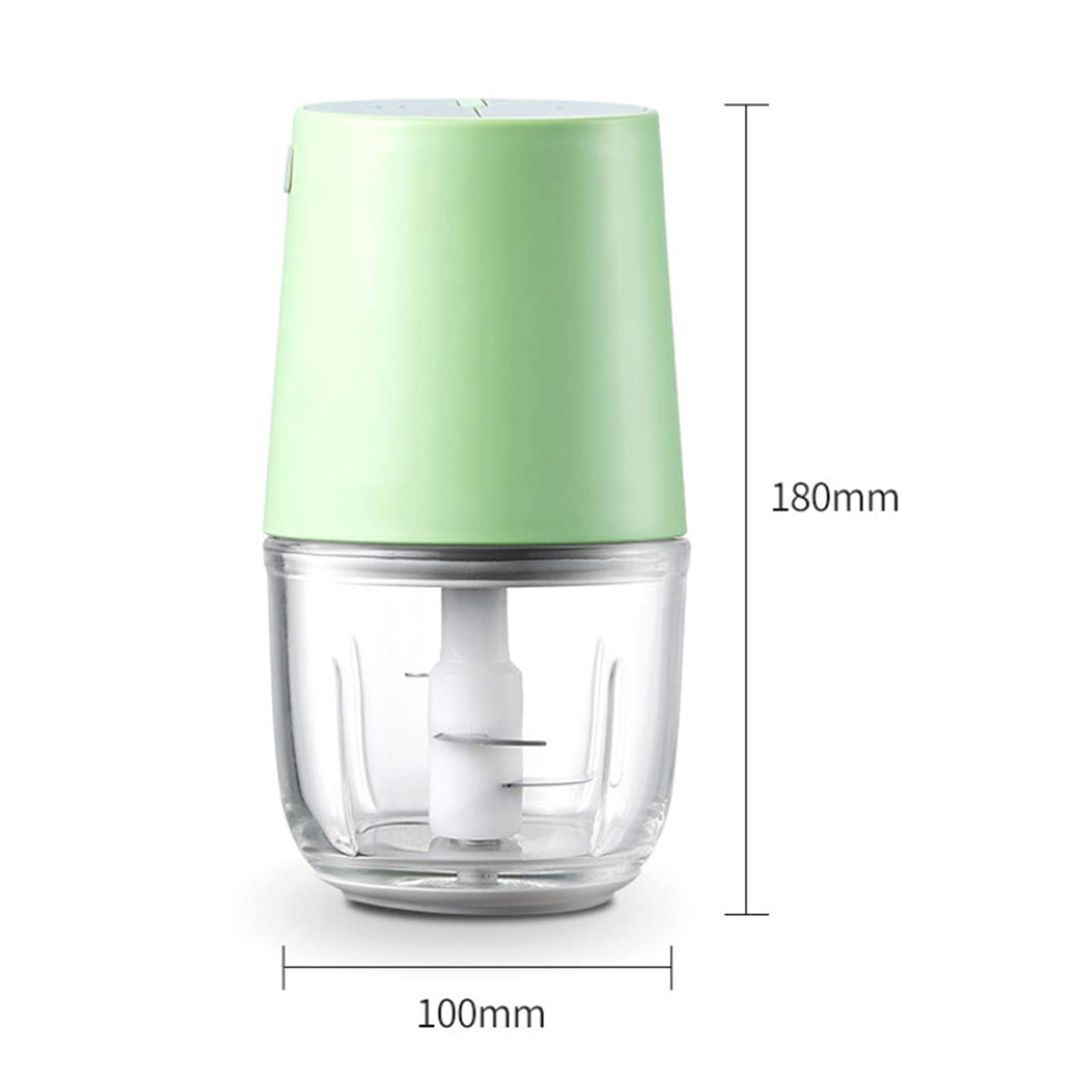 **300ml Mini Food Chopper - Powerful 4-Blade Electric Garlic Chopper for Vegetables, Fruits, Nuts, Onions, Pepper, Ginger & Salad - Quick Chopping in Seconds (Color: Blue) - Perfect for Meal Prep, Cooking & Healthy Snacks**