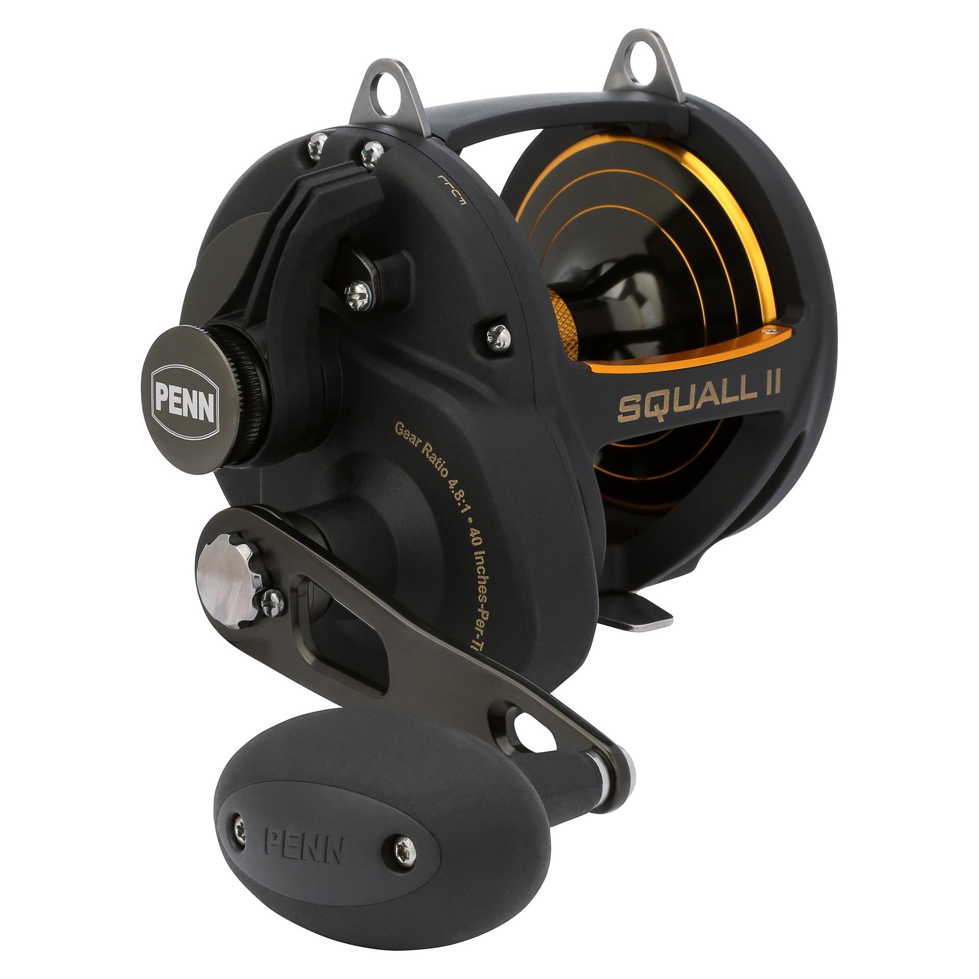 Squall® II Lever Drag Conventional Fishing Reel - Saltwater & Freshwater Trolling Reel for Offshore & Inshore Fishing