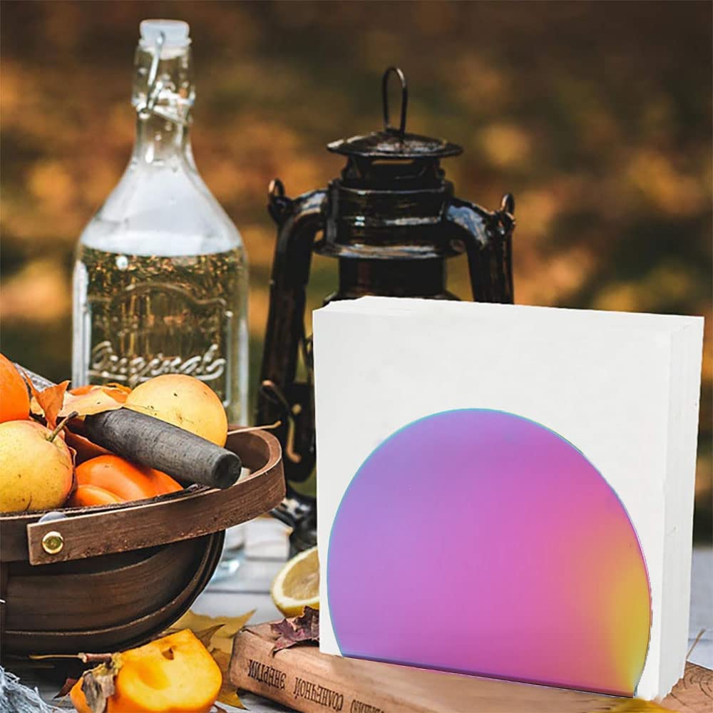 Rainbow Stainless Steel Napkin Holder - Farmhouse Kitchen & Dining Table Accessories for Home, Restaurant, and Office Decor | Perfect for Everyday Use, Parties, and Special Occasions