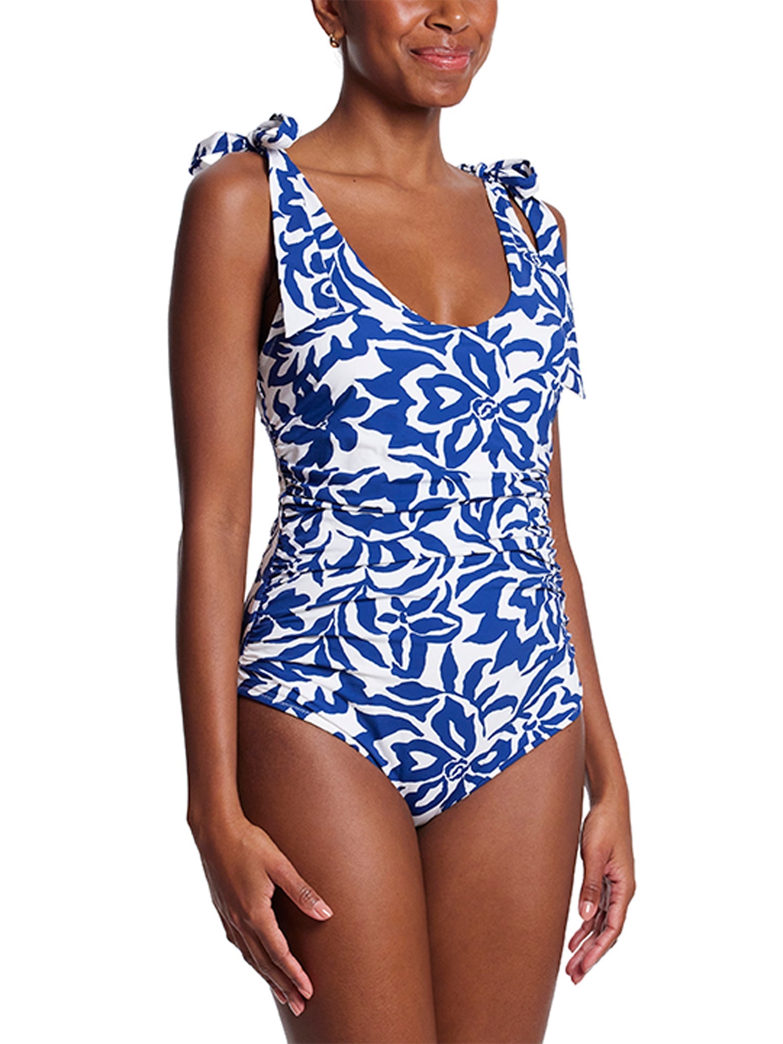 Stylish Ruched Bow One Piece Swimsuit for Women - Perfect for Beach Vacations, Pool Parties & Summer Getaways