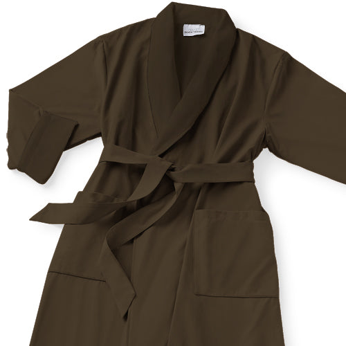 Boca Terry Microfiber Roll Collar Robe - Ultra Soft Bathrobe for Women & Men - Spa, Lounge & Home Relaxation Wear