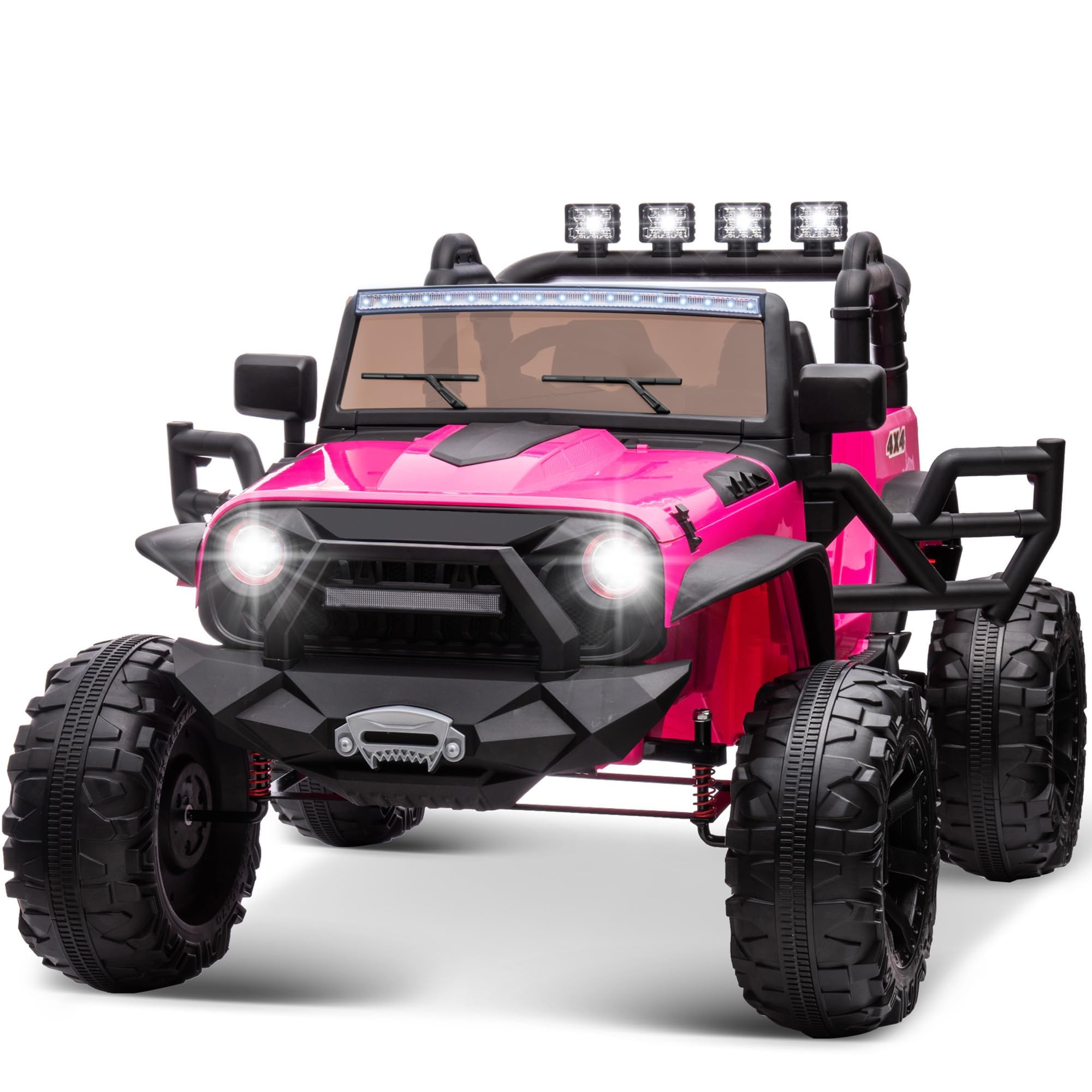 24V Kids Ride on Truck 2 Seater - Electric Toy Car with Parent Remote Control for Boys & Girls | Outdoor Play, Birthday Gift, Backyard Fun