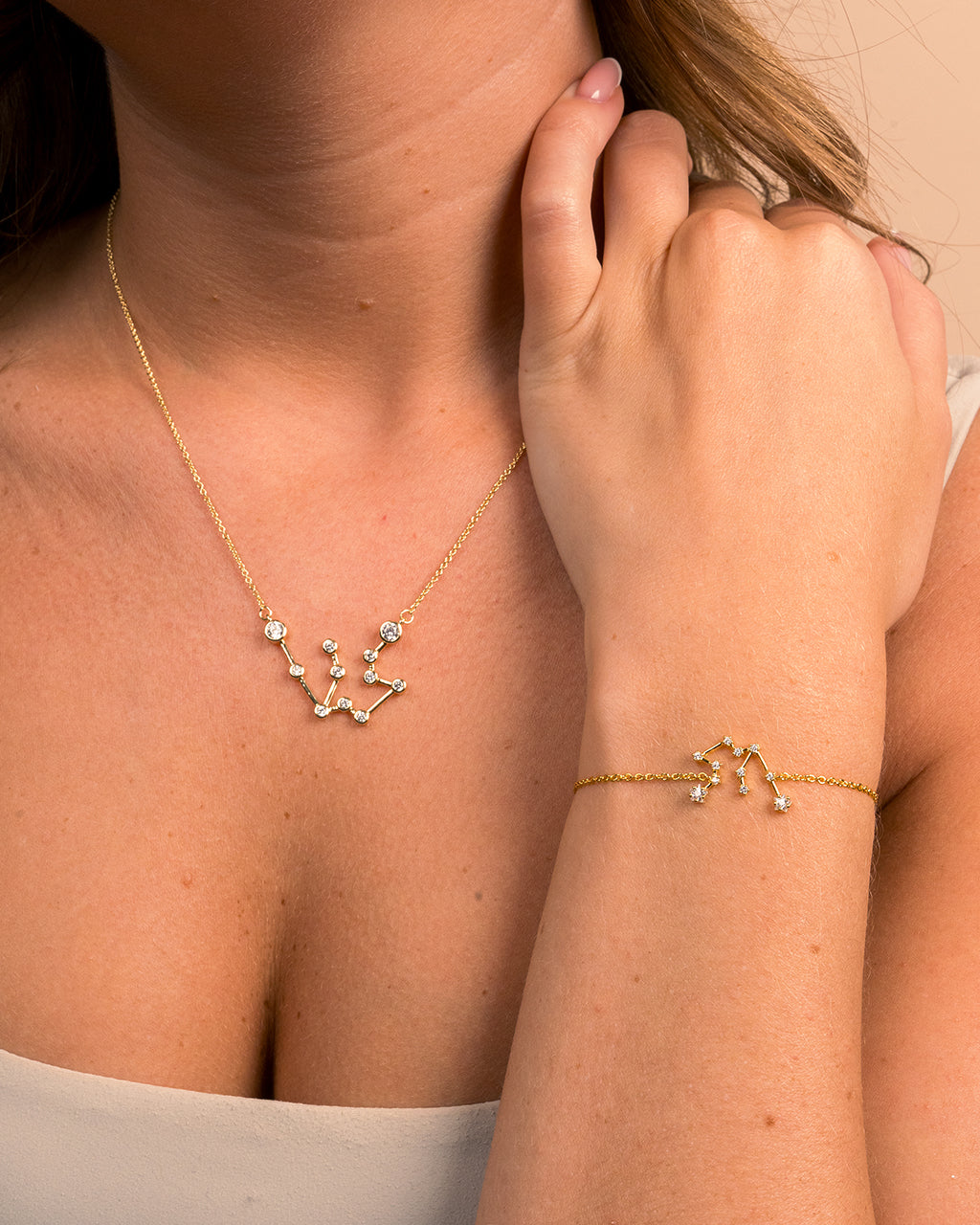 Constellation Necklace and Bracelet Set - 'When Stars Align' Zodiac Jewelry for Women | Perfect Gift for Astronomy Lovers & Birthday Present | Wear for Date Night, Stargazing or Special Occasions