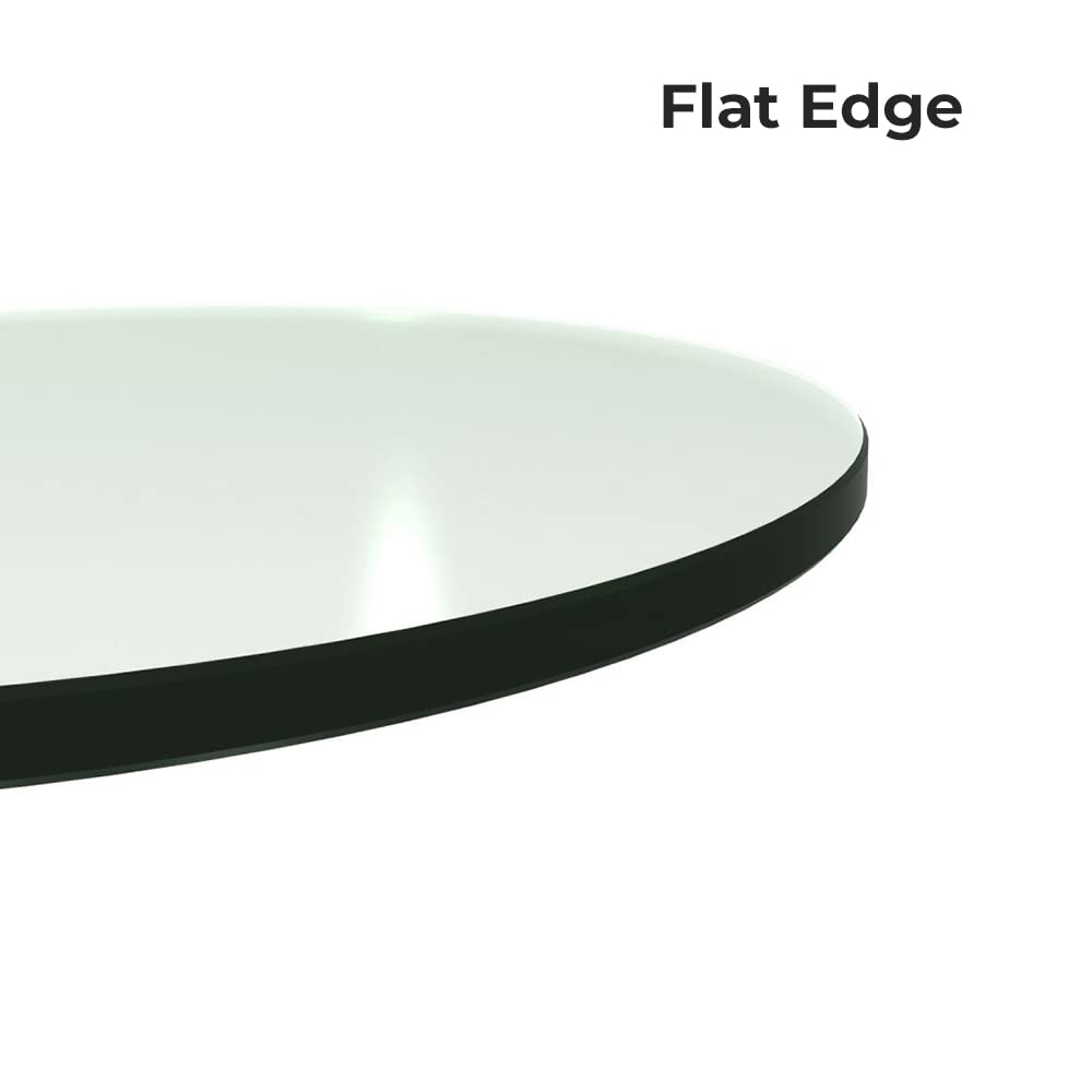 Custom Cut Round Tempered Glass Table Top - 3/16