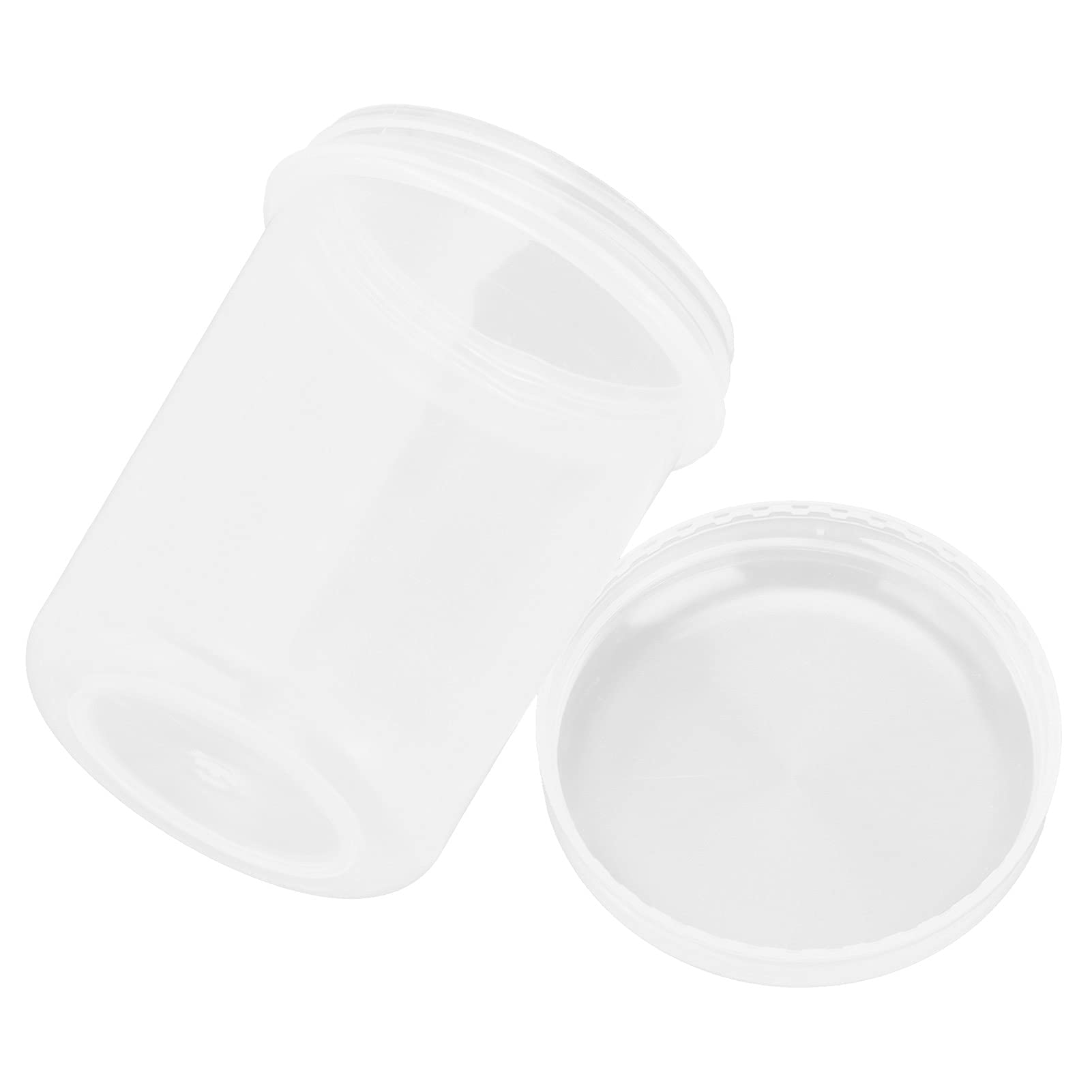 Clear Plastic Storage Bottles with Lids - 12 Pack Small Container Jars for DIY Crafts, Cosmetics, Beads, Buttons & Small Object Organization - Perfect for Home, Office & Craft Room Organizing