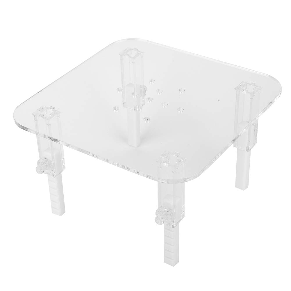 Hapivida Adjustable Height Acrylic Protein Skimmer Stand - Transparent Protein Separator Bracket for Aquarium Fish Tank (Large Size) | Perfect for Marine & Reef Tanks, Saltwater Fish Keeping