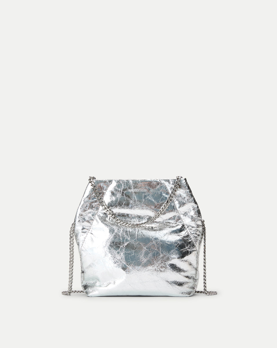 Veronica Beard Small Metallic Slouch Handbag - Stylish Crossbody Purse for Women, Perfect for Work, Evening Events & Travel Accessories