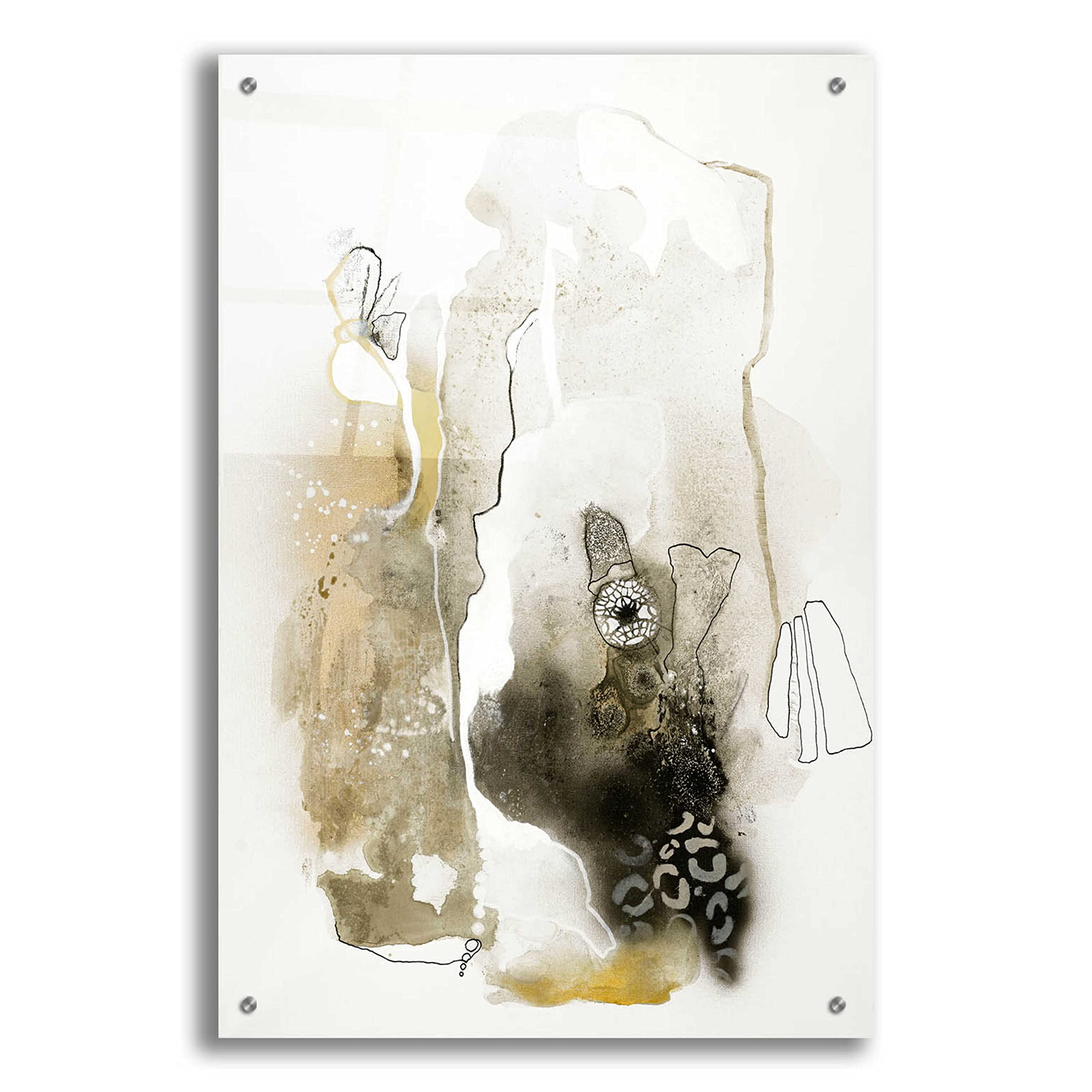 Epic Art 'Aqua Sketch 1' by Design Fabrikken - Modern Acrylic Glass Wall Art Painting 24x36 Inches - Perfect for Living Room, Bedroom & Office Decor