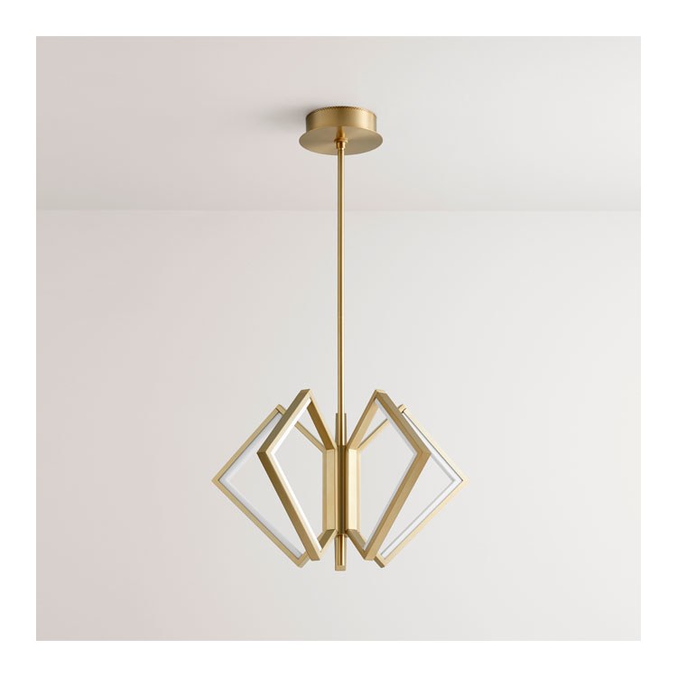Acadia Five Light 30 LED Chandelier in Satin Nickel Finish - Modern Crystal Ceiling Light Fixture for Dining Room, Bedroom & Living Room Lighting