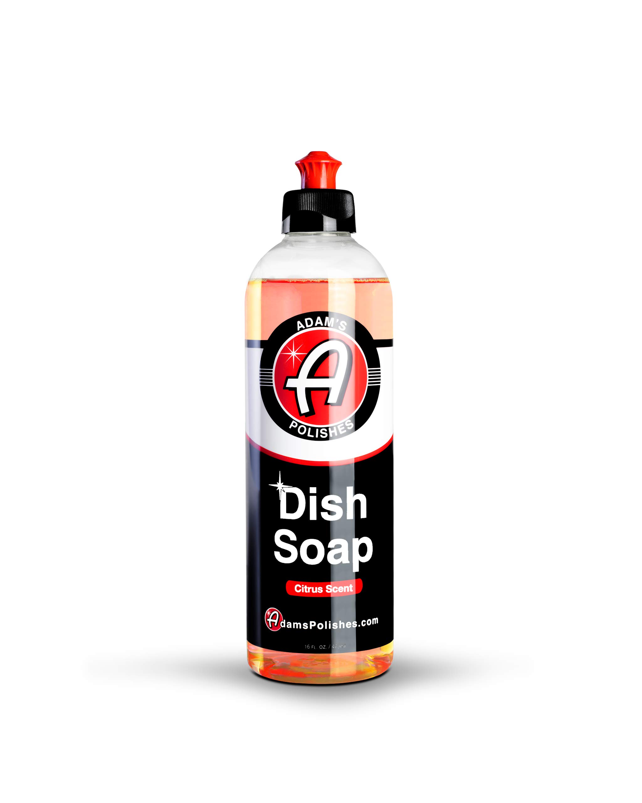Adam's Citrus Dish Soap - 16 fl oz Bottle | Natural Degreaser for Kitchen & Dishwashing | Perfect for Hand Washing Dishes, Pots & Pans