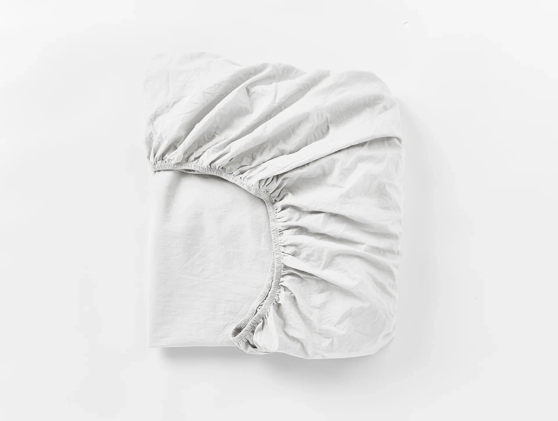 Organic Crinkled Percale Fitted Sheet - Queen Size, 100% Organic Cotton, Wrinkle-Resistant & Breathable - Perfect for Eco-Friendly Bedrooms & Sustainable Home Decor