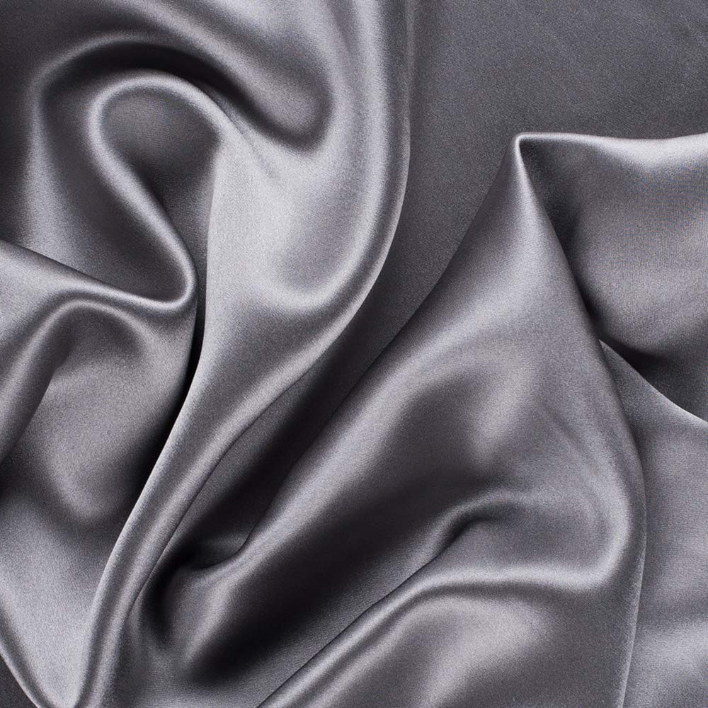 Premium Satin Nursing Pillow Cover 2-Pack - Soft Silk-Like Feeding Pillow Slipcovers for Breastfeeding Moms - Fits Standard Baby Nursing Pillows (Gray & White) - Perfect for Comfortable Nursing at Home or On-The-Go
