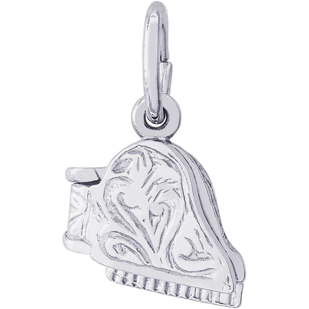 Elegant Piano Charm for Jewelry - Sterling Silver Musical Note Pendant for Bracelets & Necklaces - Perfect Gift for Musicians & Music Lovers