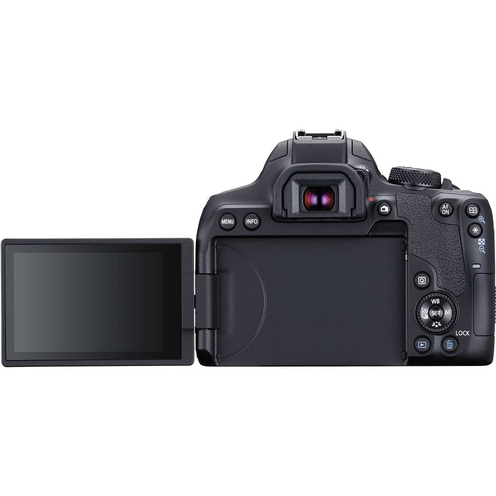 Canon EOS Rebel T8i DSLR Camera Bundle with 18-55mm Lens, 4K Monitor, Pro Audio Gear & 64GB Memory Cards - Perfect for Vlogging, Photography & Content Creation (Renewed)