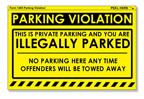 Yellow Illegally Parked