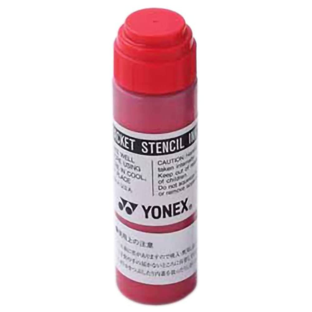 YONEX Badminton Racket Stencil Ink - Vibrant Red for Court Marking & Custom Designs | Perfect for Tennis, Squash & Pickleball