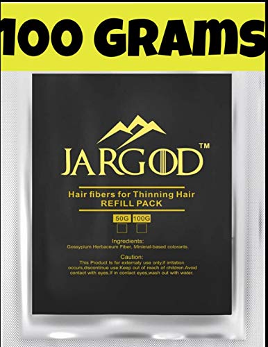 JARGOD Hair Building Fibers 100g - Refill for Thinning Hair Concealer - Natural Looking Hair Loss Solution for Men & Women (Blonde) | Instant Volume Boost for Daily Styling & Special Occasions