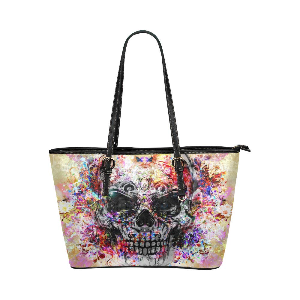 Vintage Pirate Map & Skull Leather Tote Bag for Women - Stylish Shoulder Handbag - Perfect for Travel, Shopping & Everyday Use