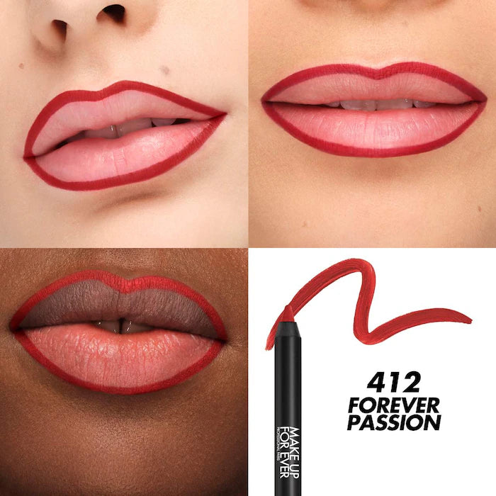 MAKE UP FOR EVER Artist Color Pencil Extreme Waterproof Lip Liner - Long-Lasting Lip Contour for All-Day Wear, Smudge-Proof & Transfer-Resistant - Perfect for Parties, Weddings & Professional Makeup Looks