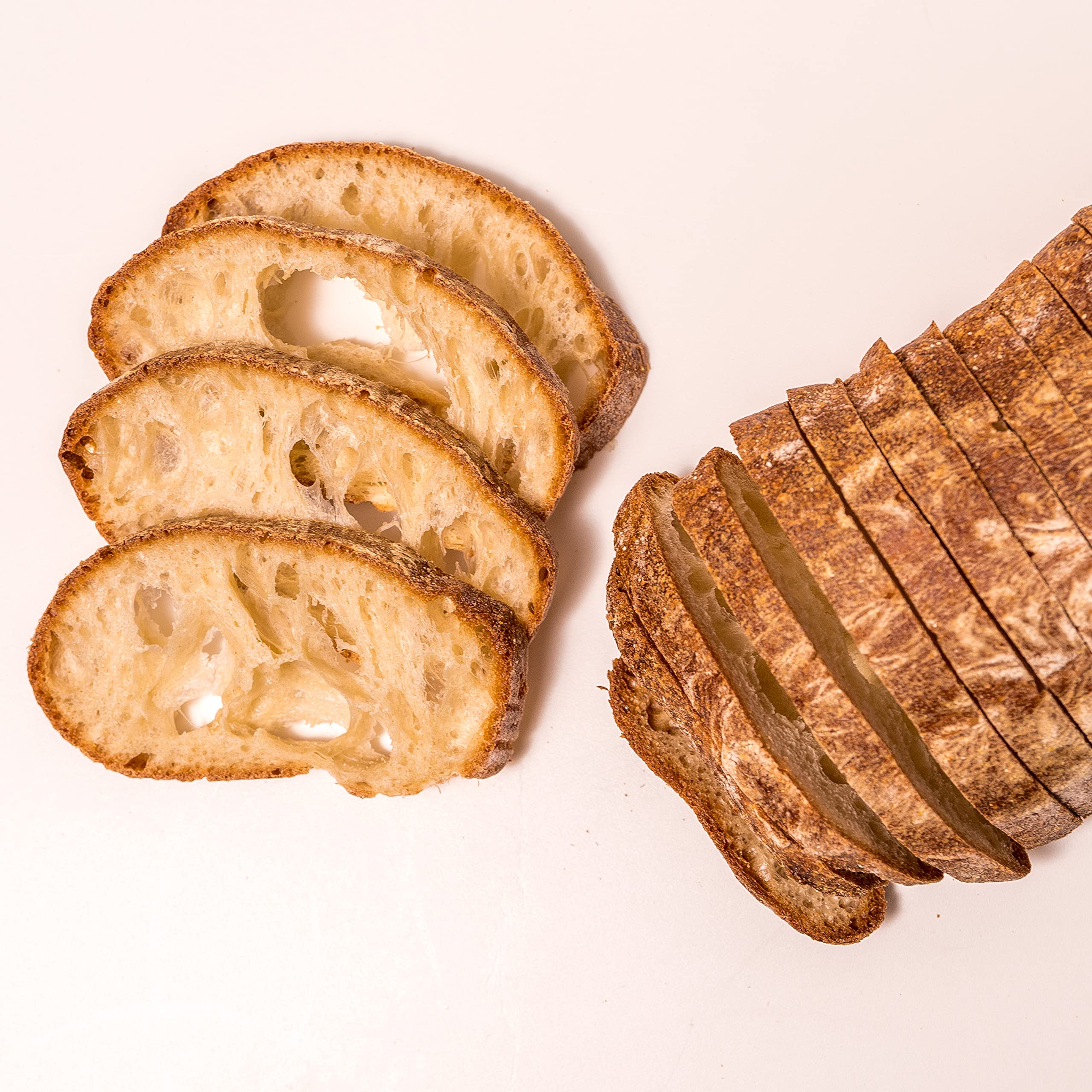 Artisan Ciabatta Rustica Bread - Handmade, All Natural, High Fiber, Sliced Loaf (4-Pack) | Perfect for Sandwiches, Toast & Charcuterie Boards
