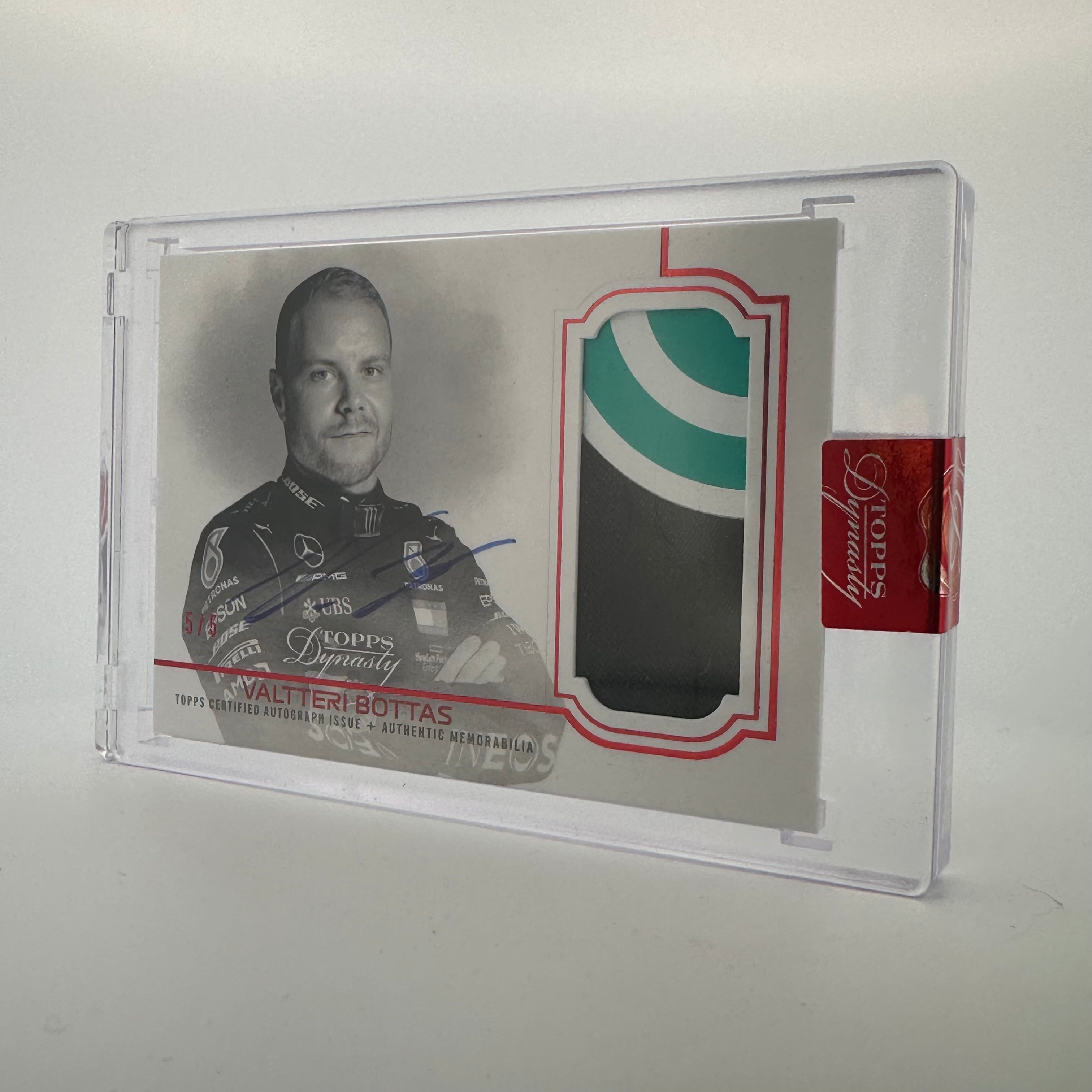 2020 Dynasty Valtteri Bottas #DAP VB Autograph Patch Card - Limited Edition 5/5 Red - Perfect for F1 Memorabilia Collectors & Racing Fans Display