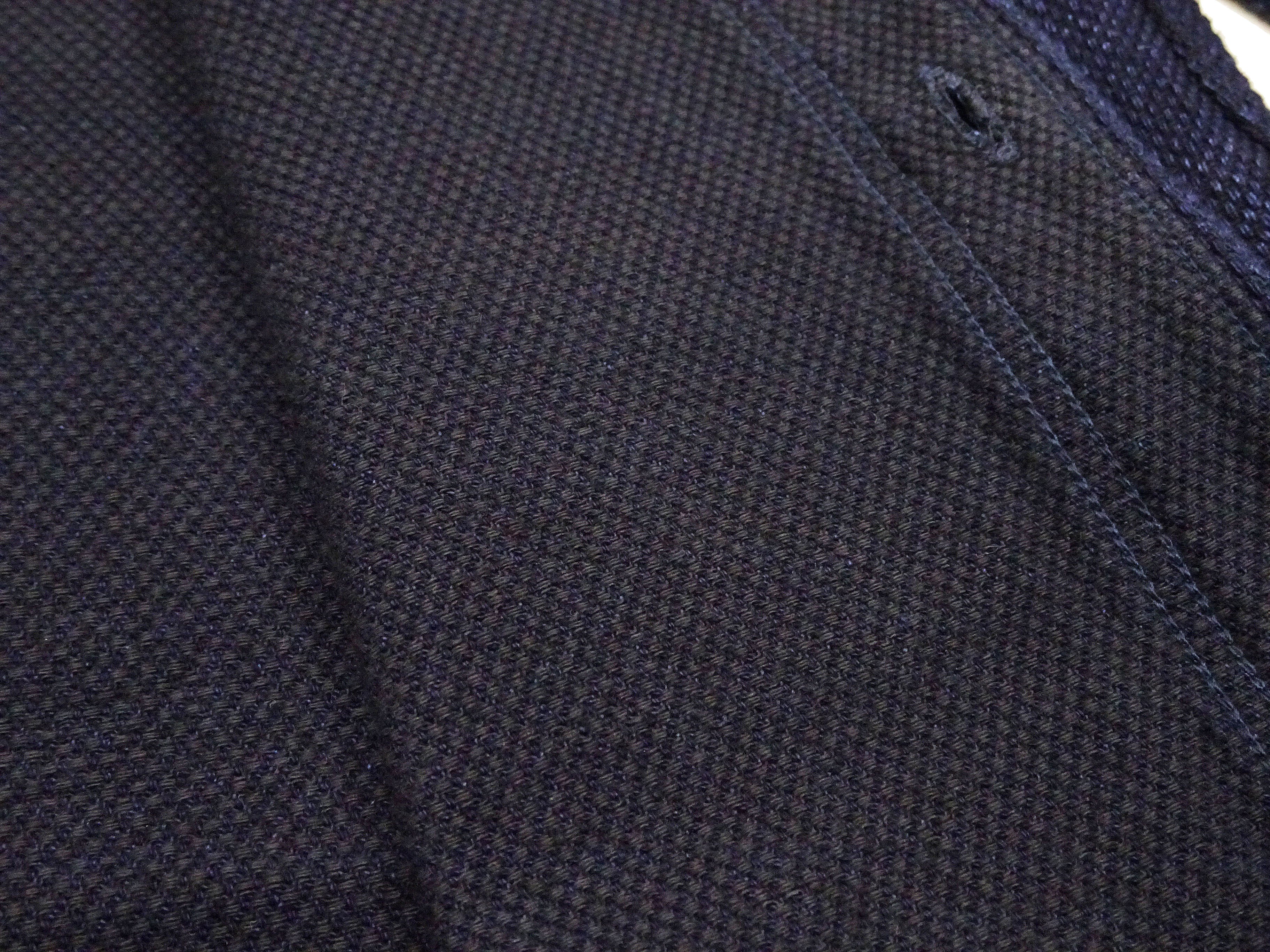 Studio D'artisan Indigo Sashiko Shirt SDA-5713 - Men's Casual Long Sleeve Button Up Work Shirt in Dark Indigo - Perfect for Outdoor Activities, Workwear & Street Style Fashion