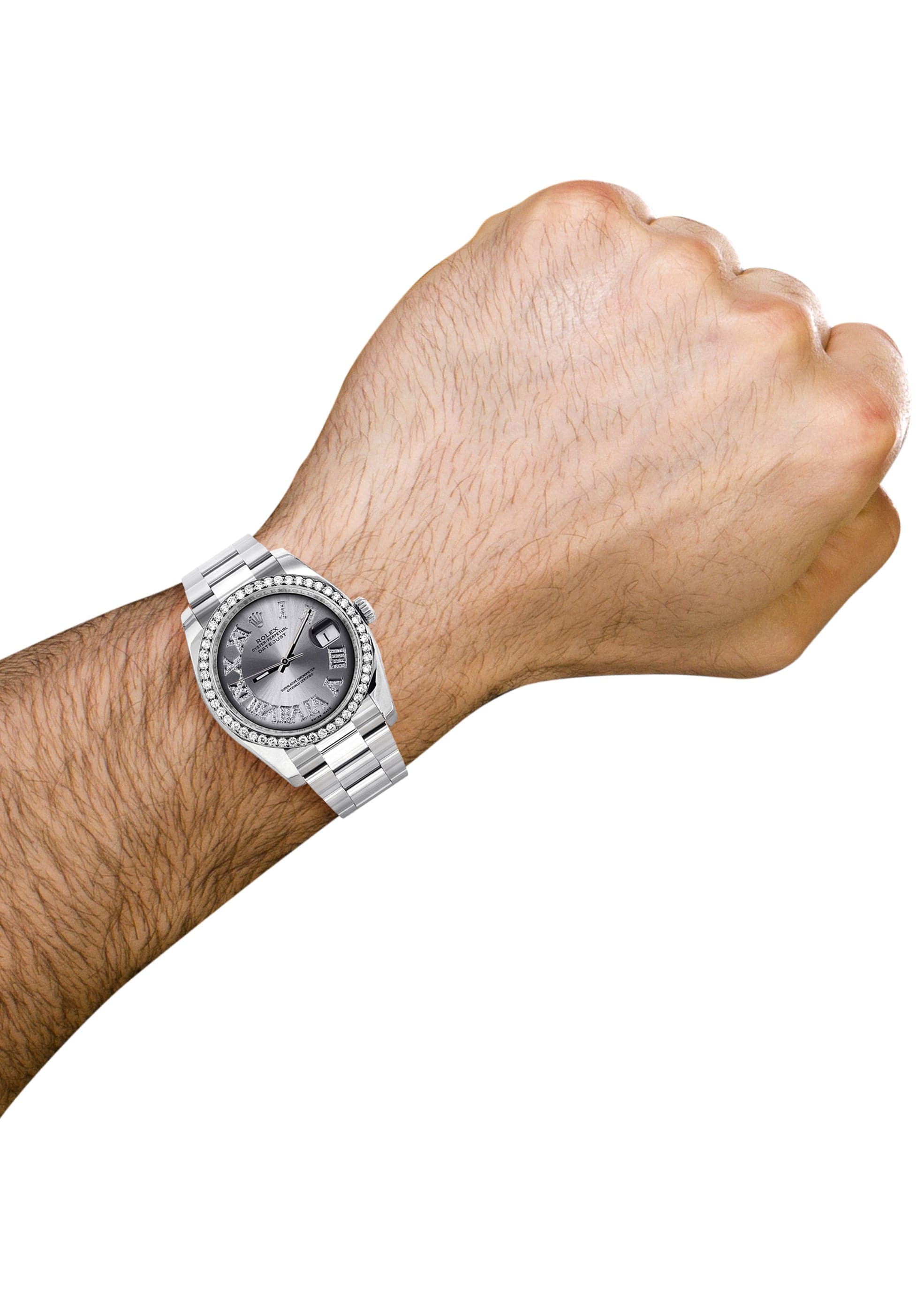 Rolex Datejust 36mm Men's Watch with Silver Roman Dial & Oyster Band - Luxury Automatic Timepiece for Business, Formal Occasions & Everyday Wear