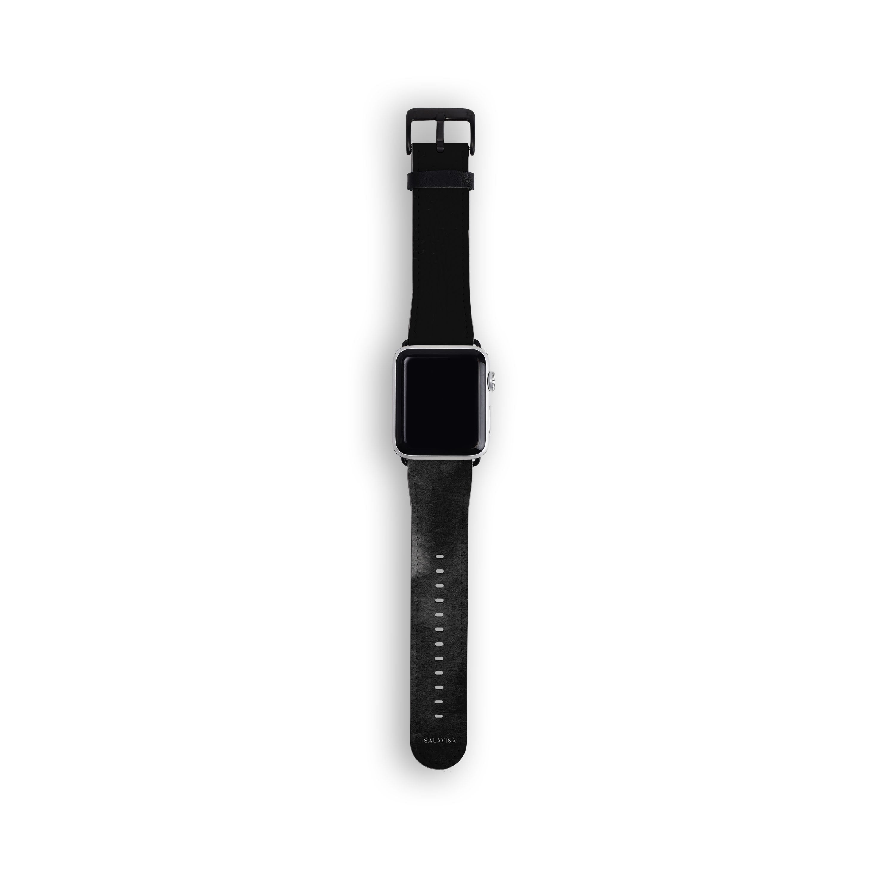 Premium Black Watercolor Apple Watch Band - Stylish & Durable Replacement Strap for Apple Watch Series 1-9 - Perfect for Workouts, Fashion & Everyday Wear