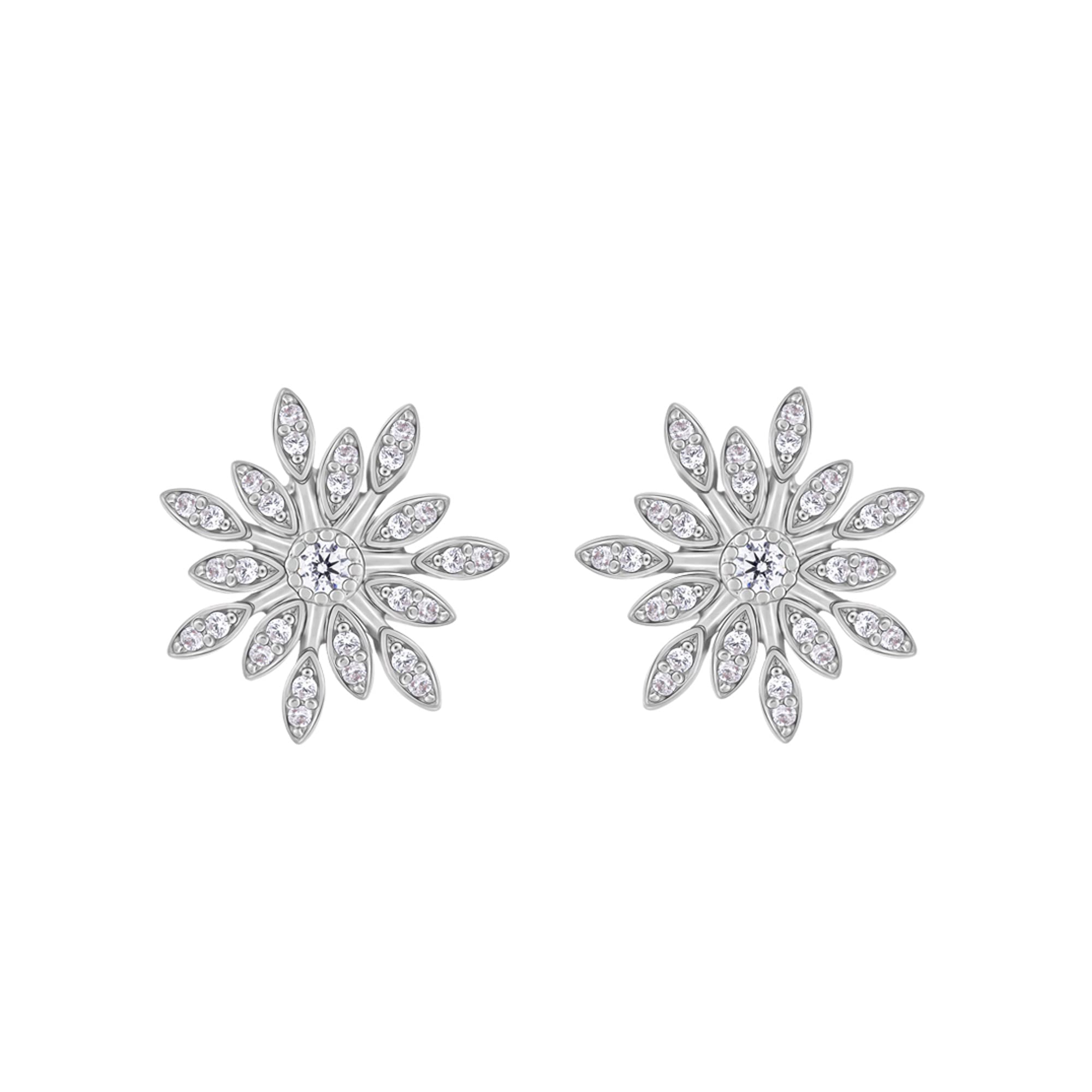 GIVA 925 Sterling Silver Classic Floral Romance Earrings for Women | Elegant Gift for Girlfriend, Wife, Daughter | Authentic 925 Stamp & Certificate | 6-Month Warranty | Perfect for Date Night, Anniversary & Special Occasions